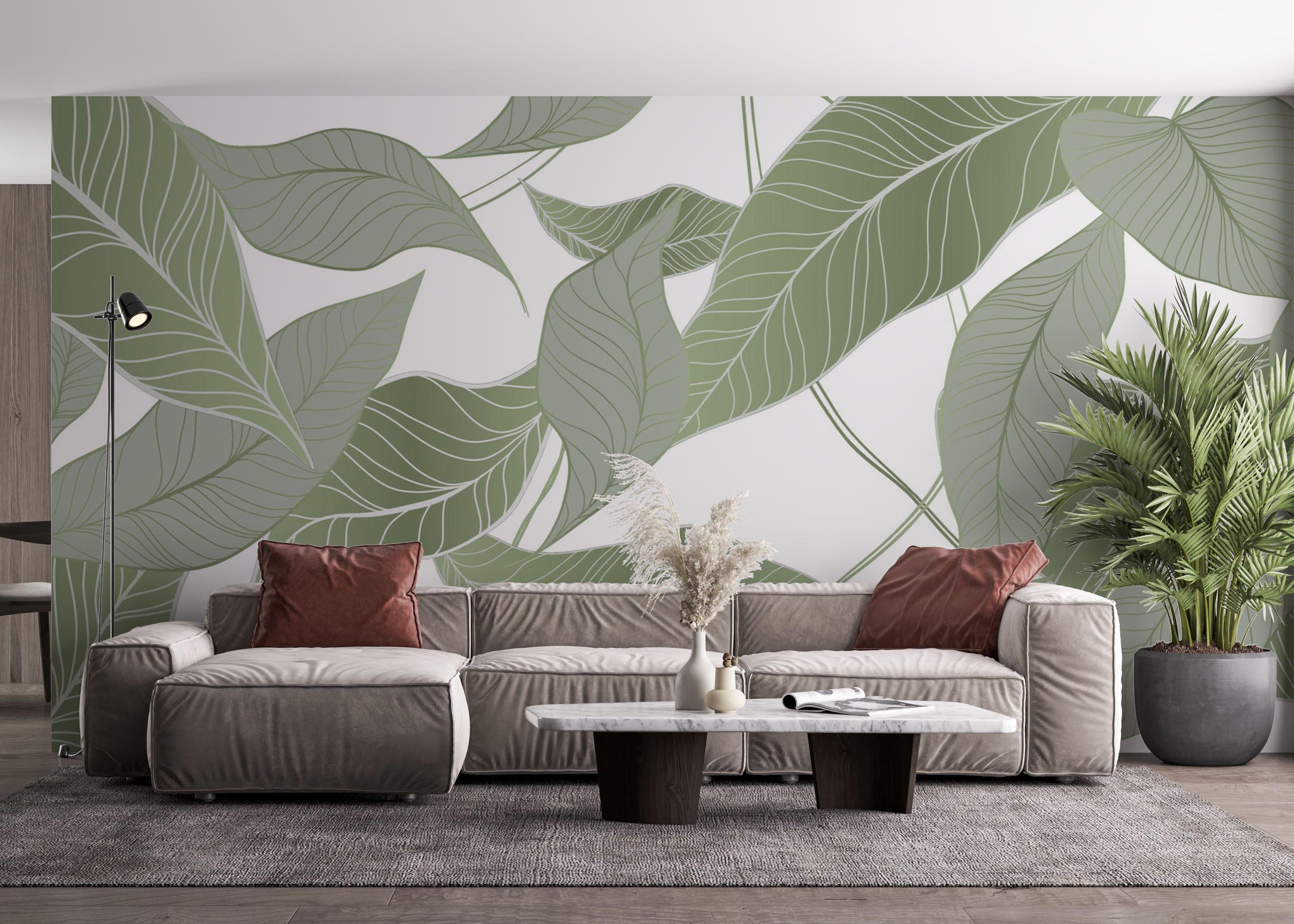 Botanical Leaf Art mockup 4