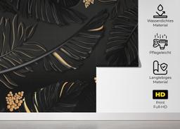 Black Gold Leaf Art mockup 5