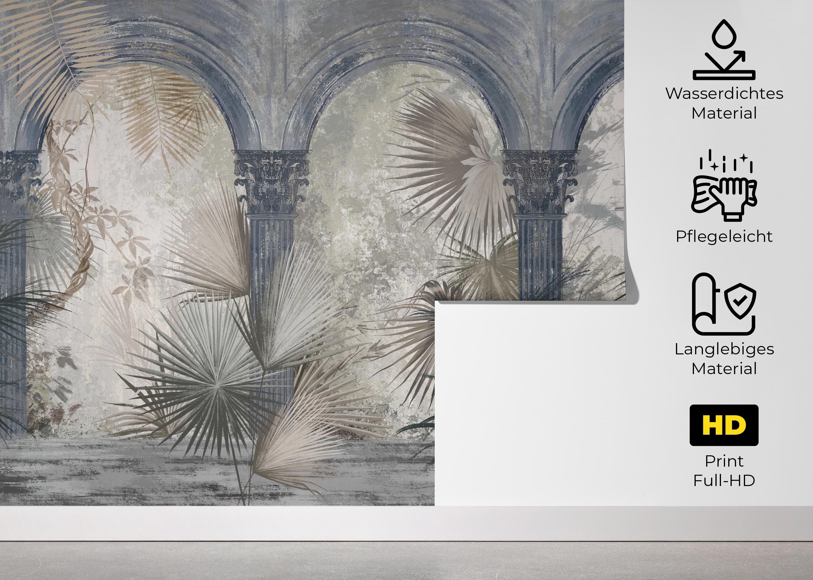 Blue Greek Colums mockup 5