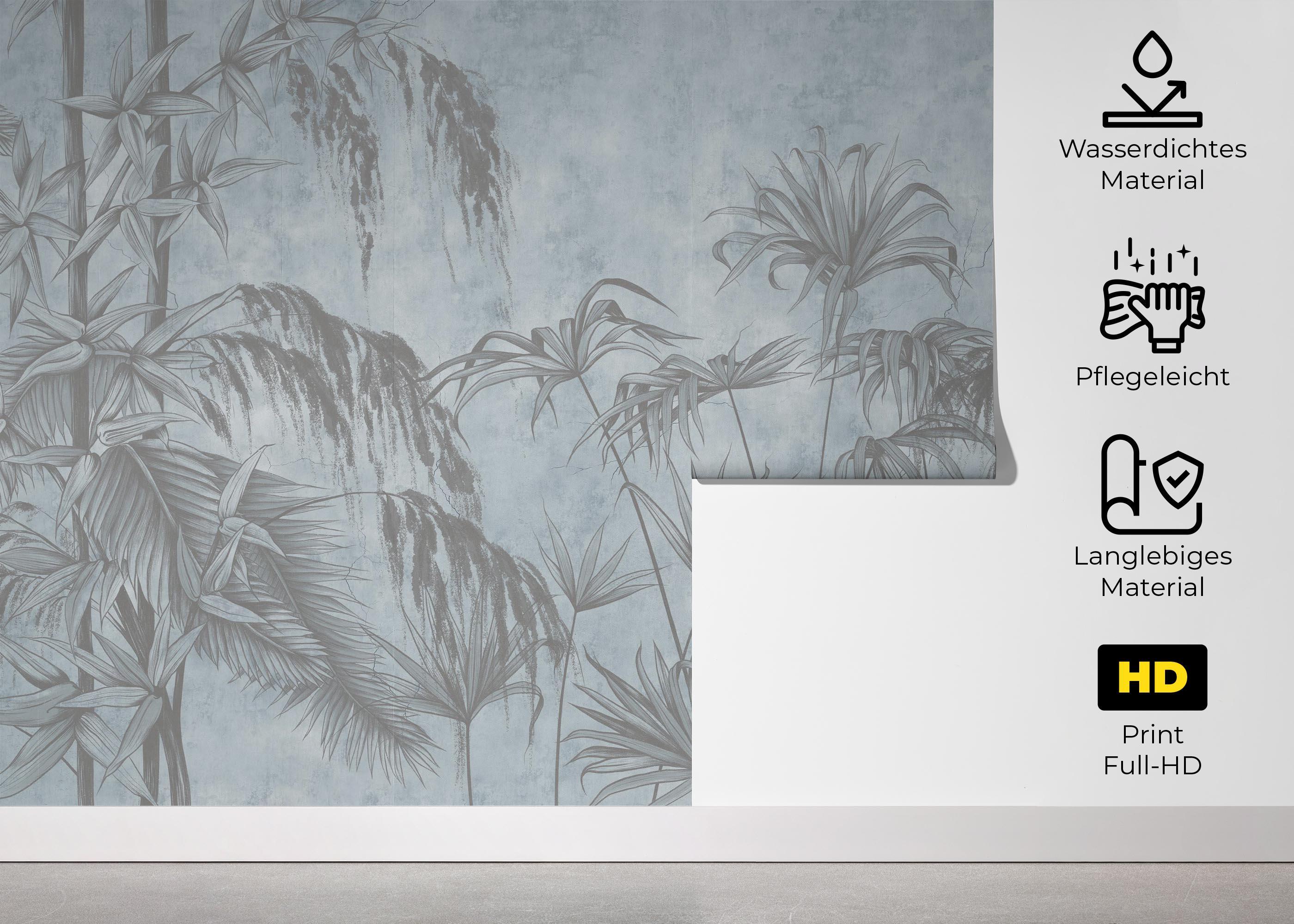 Fototapete Blue Sketch mockup 5