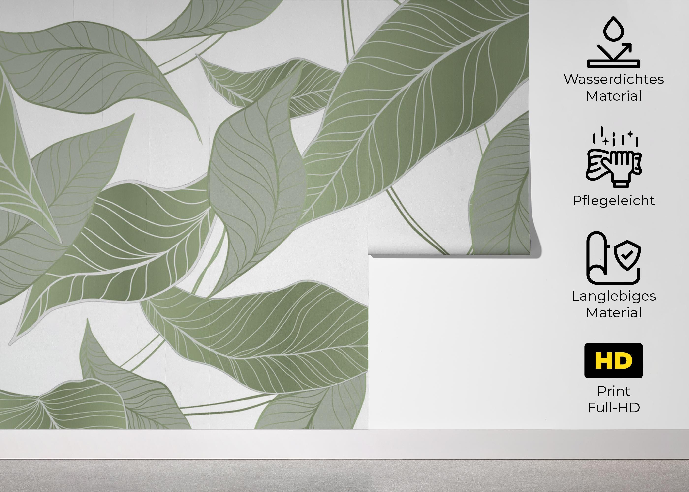 Botanical Leaf Art mockup 5