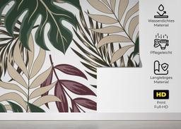 Burgundy Green Leaf mockup 5