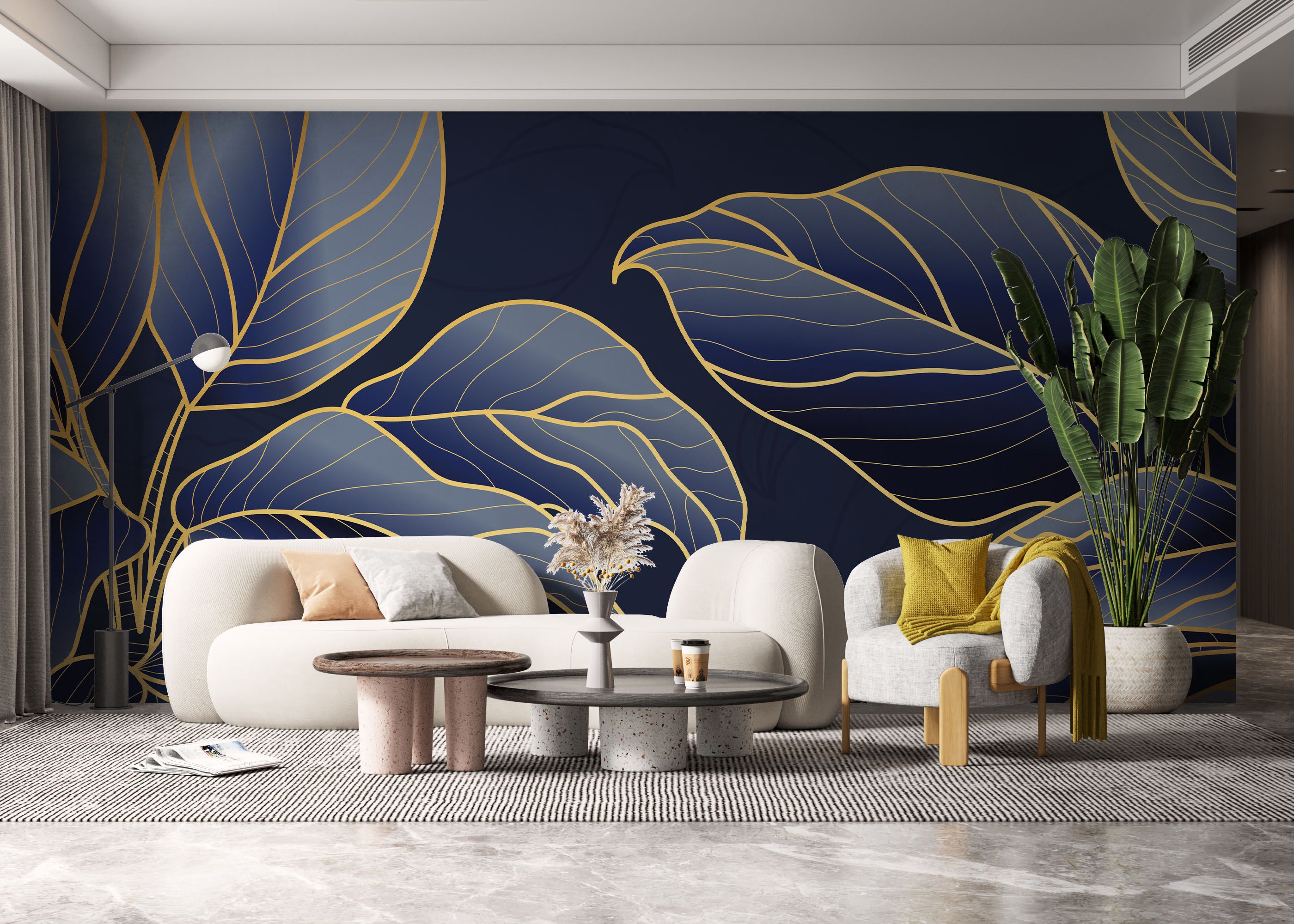 Blue Line Art mockup 6