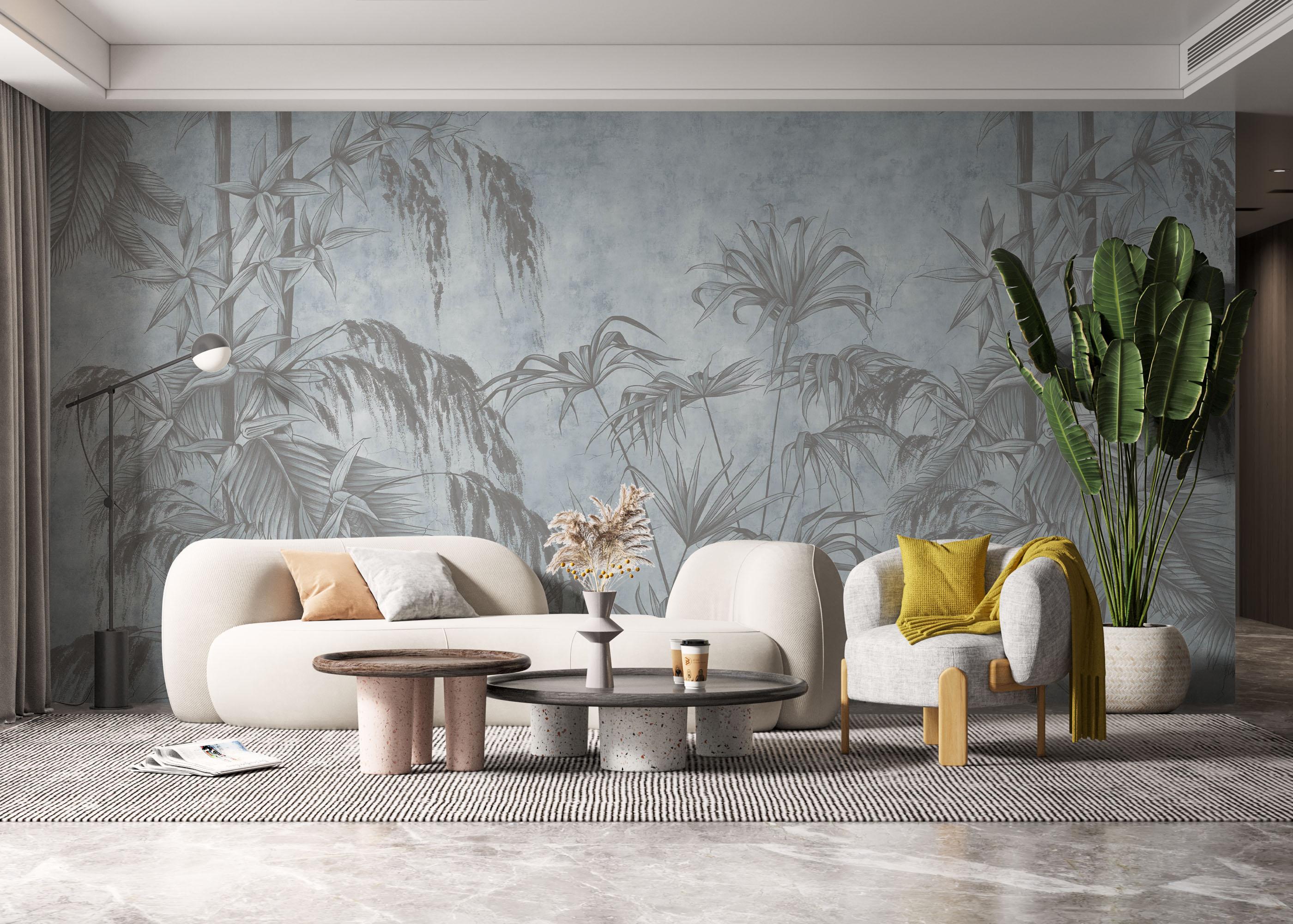 Fototapete Blue Sketch mockup 6