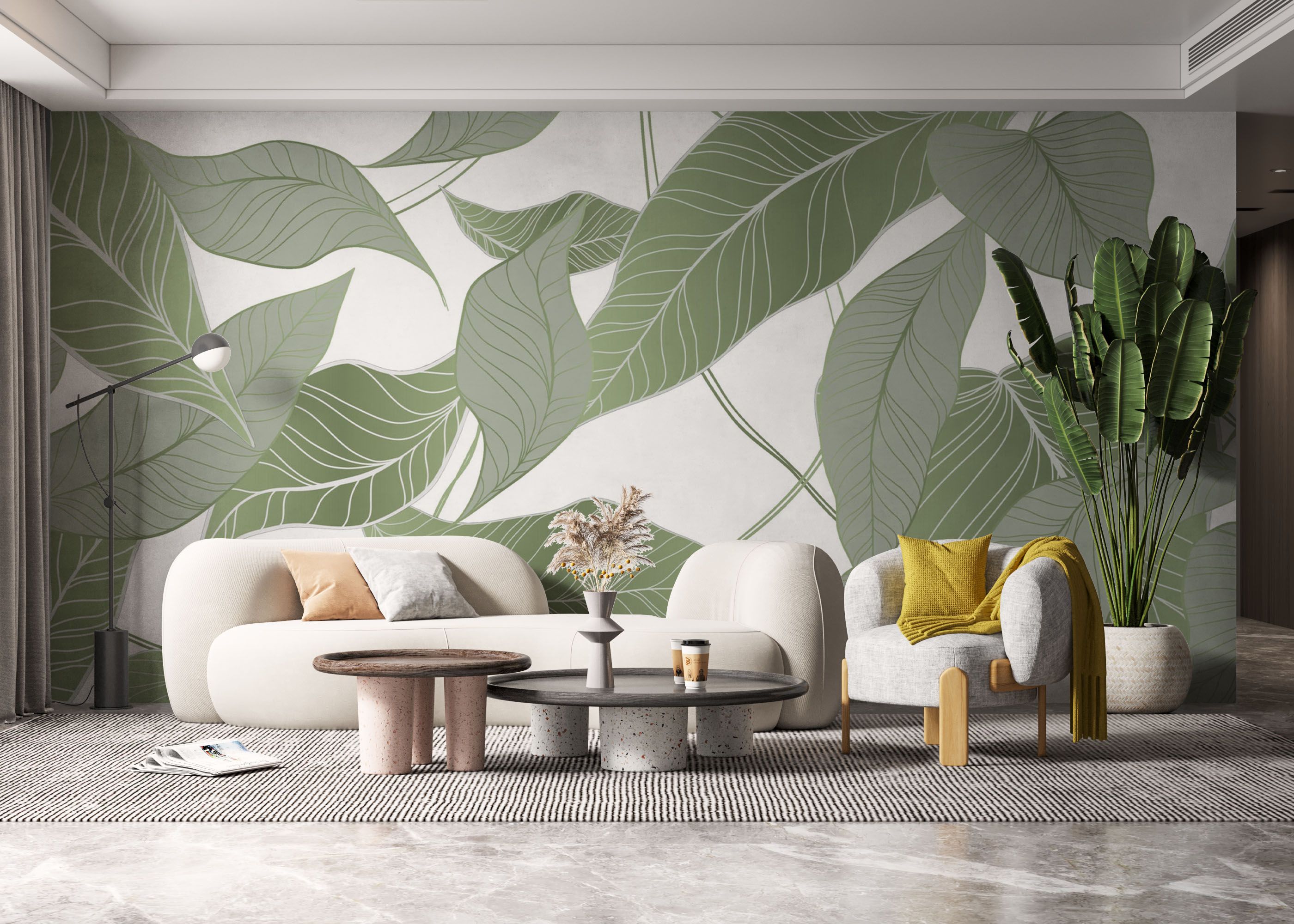 Botanical Leaf Art mockup 6