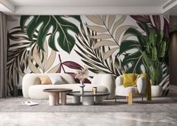 Burgundy Green Leaf mockup 6