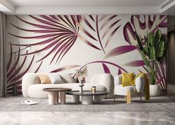 Cream Purple Leaves mockup 6