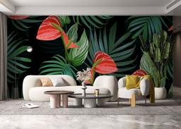 Realistic Tropical Leaf mockup 6