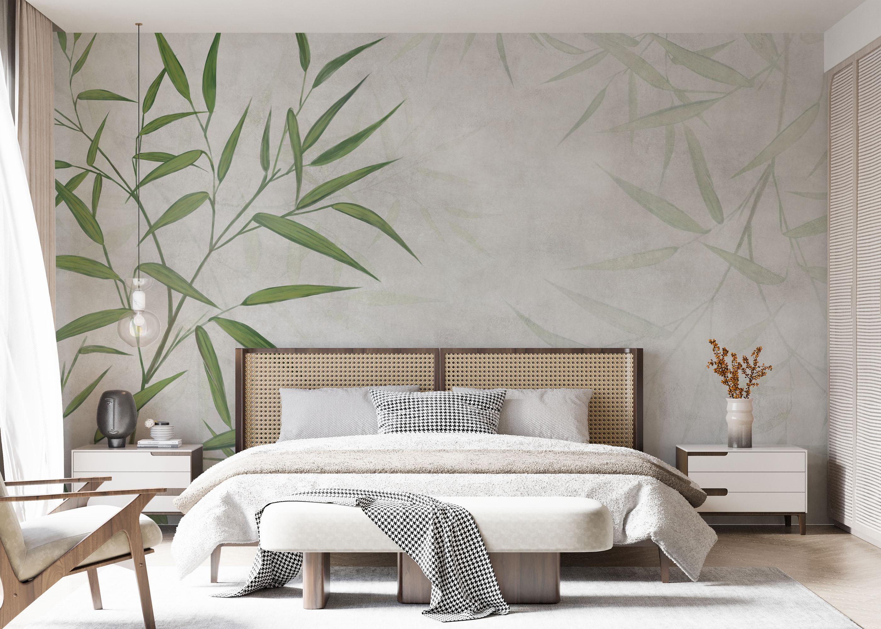 Fototapete Bamboo Leaf mockup 7