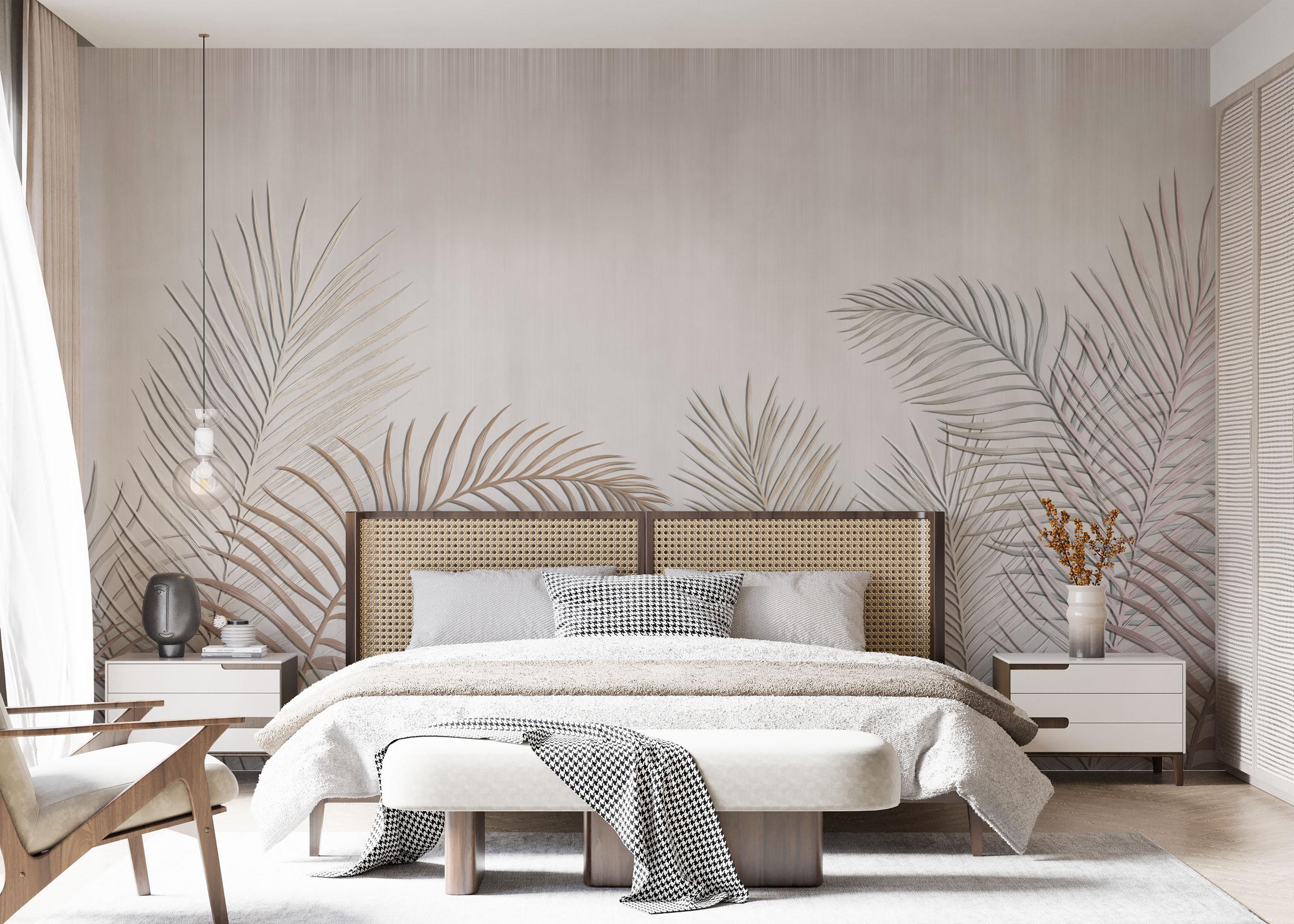 Fototapete Delicate Leaves mockup 7