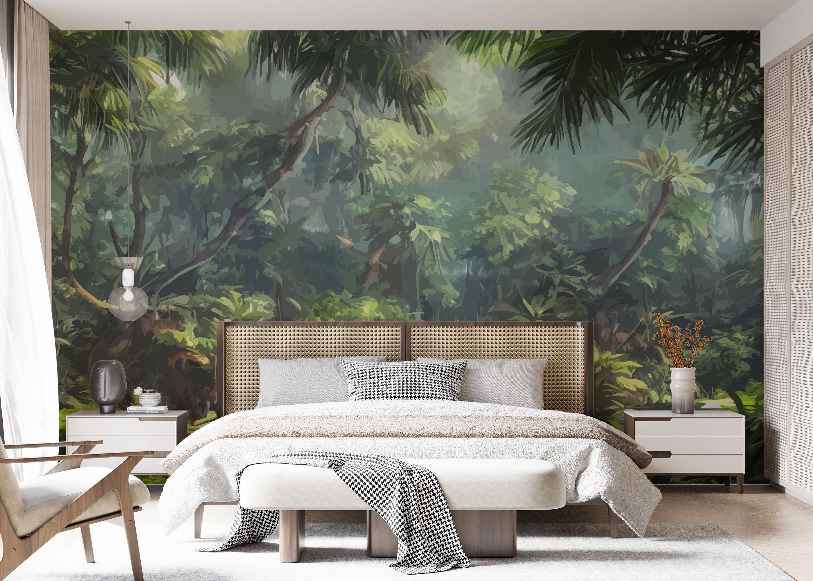 Fototapete Jungle Daylight View mockup 7
