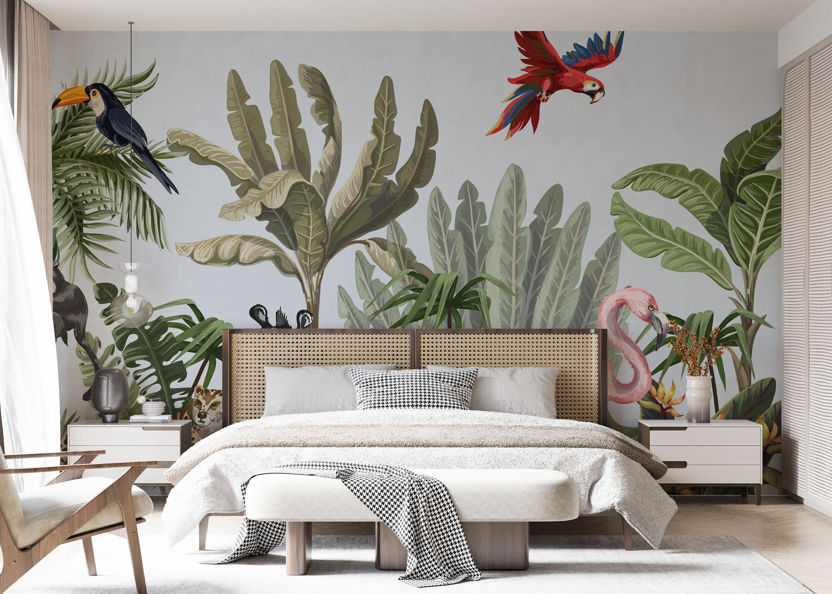 Fototapete Light Jungle Art mockup 7