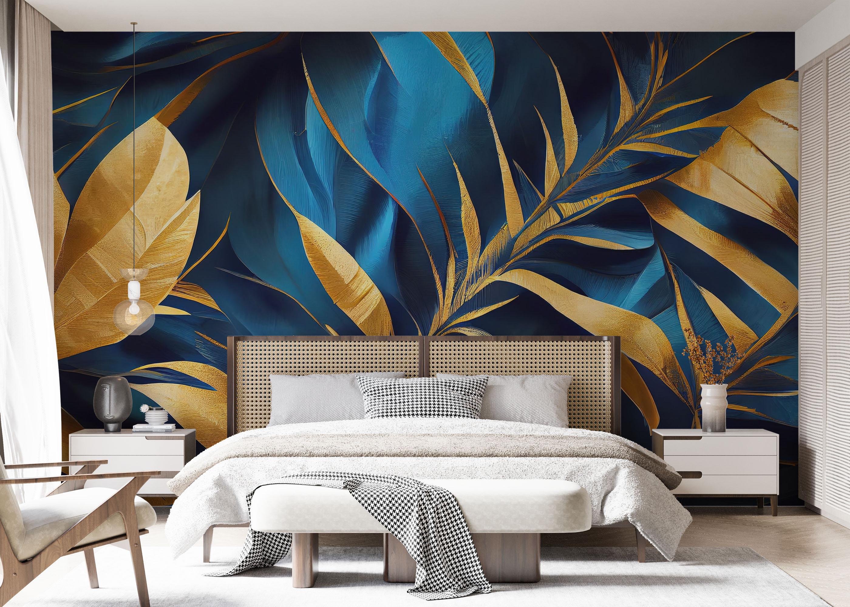 Fototapete Satin Leaf mockup 7