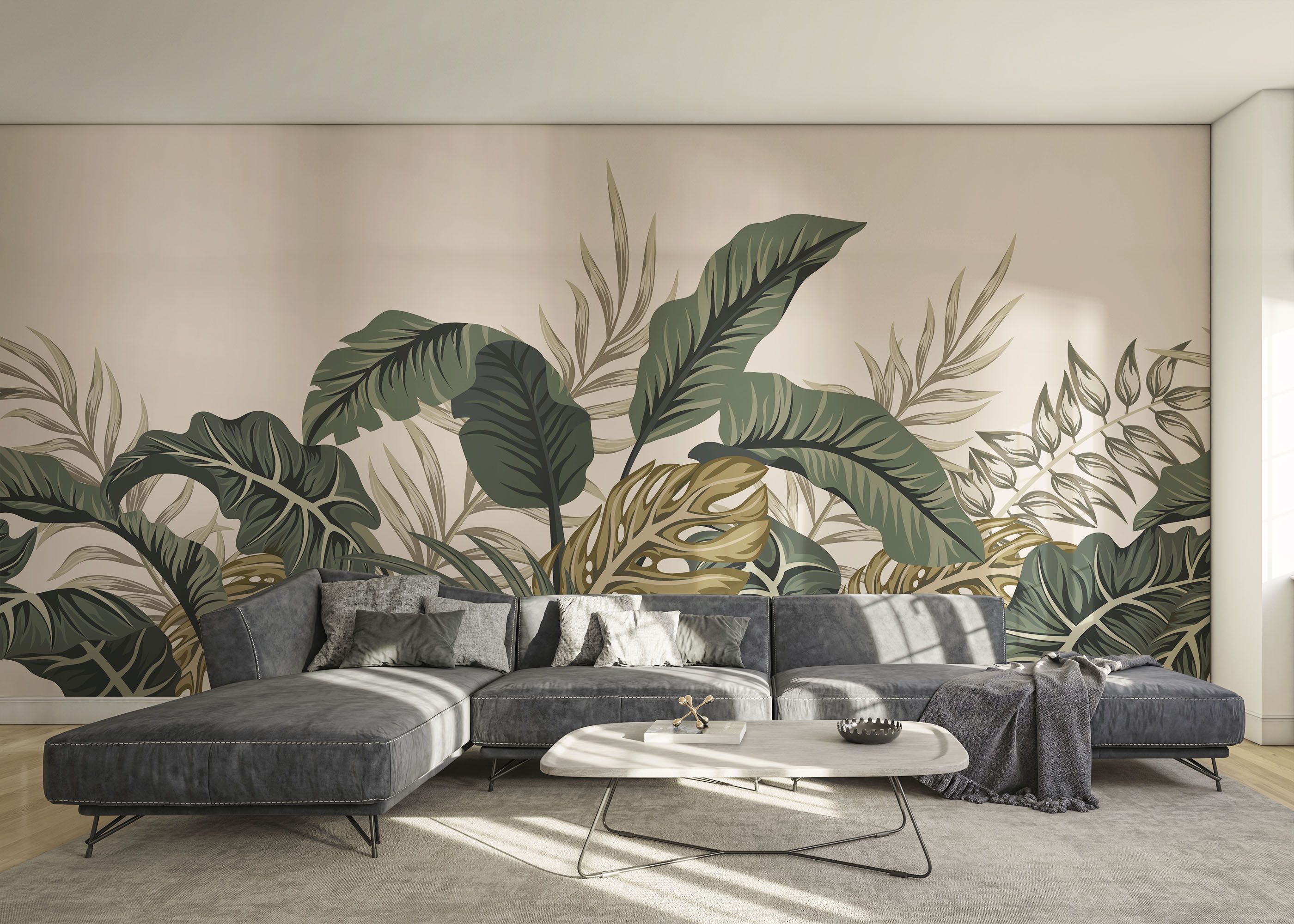 Cream Green Jungle mockup 0