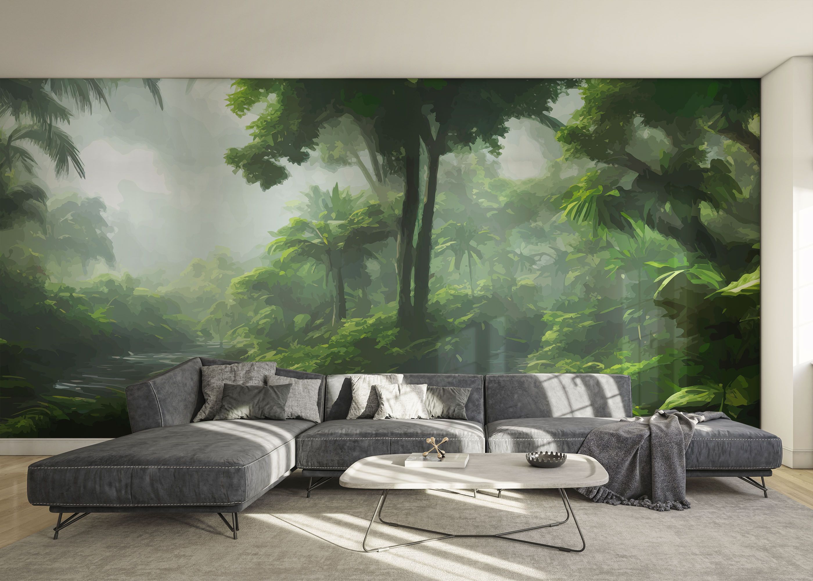 Foggy Day Jungle mockup 0