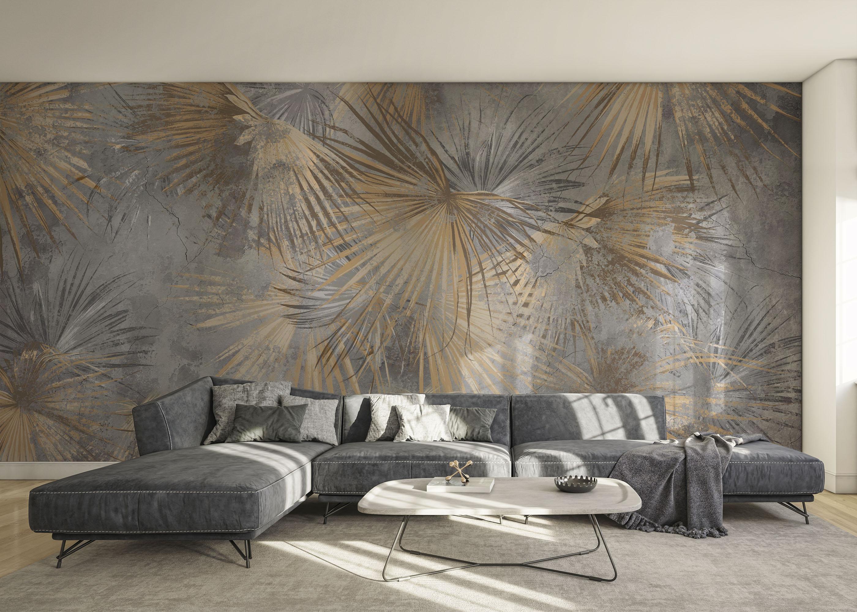 Fototapete Jungle Concrete mockup 0