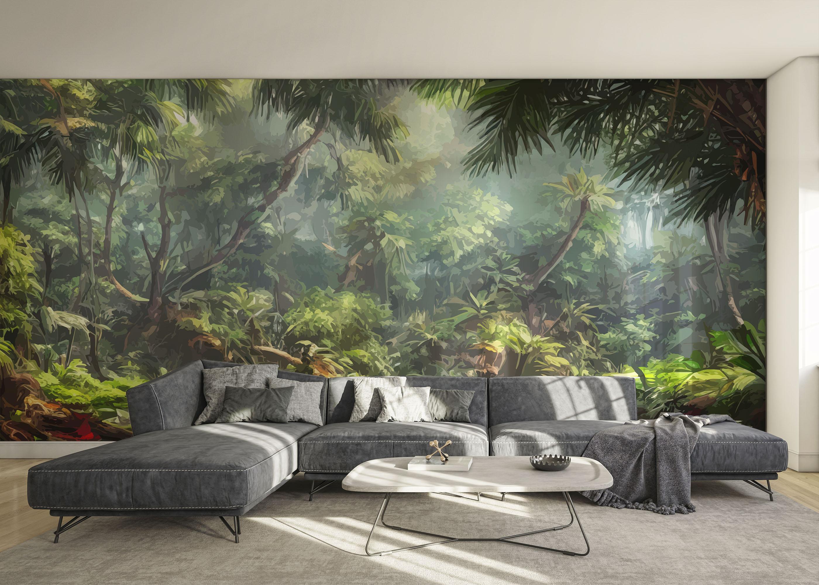 Fototapete Jungle Daylight View mockup 0