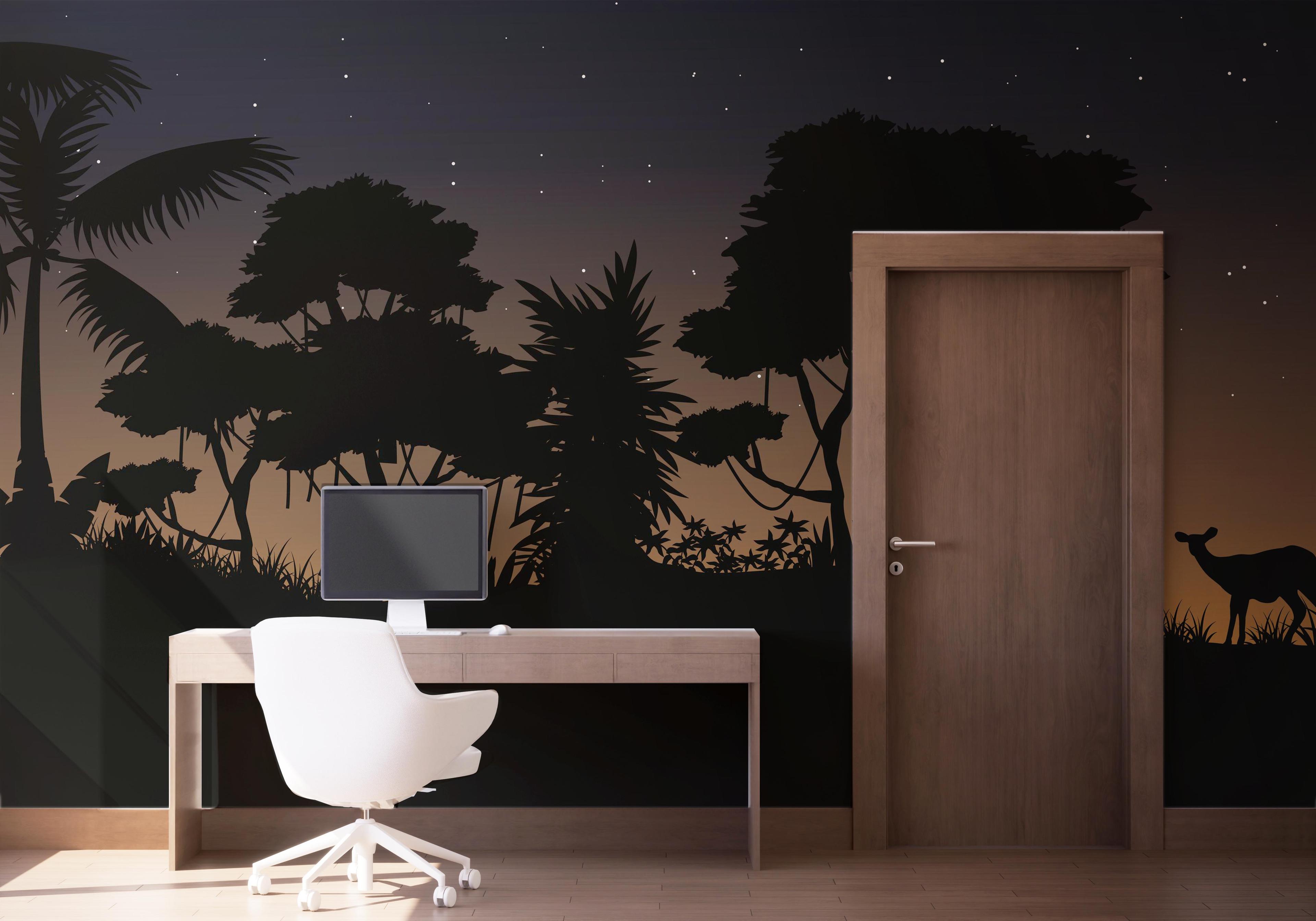 Fototapete Blue Sky Jungle mockup 1