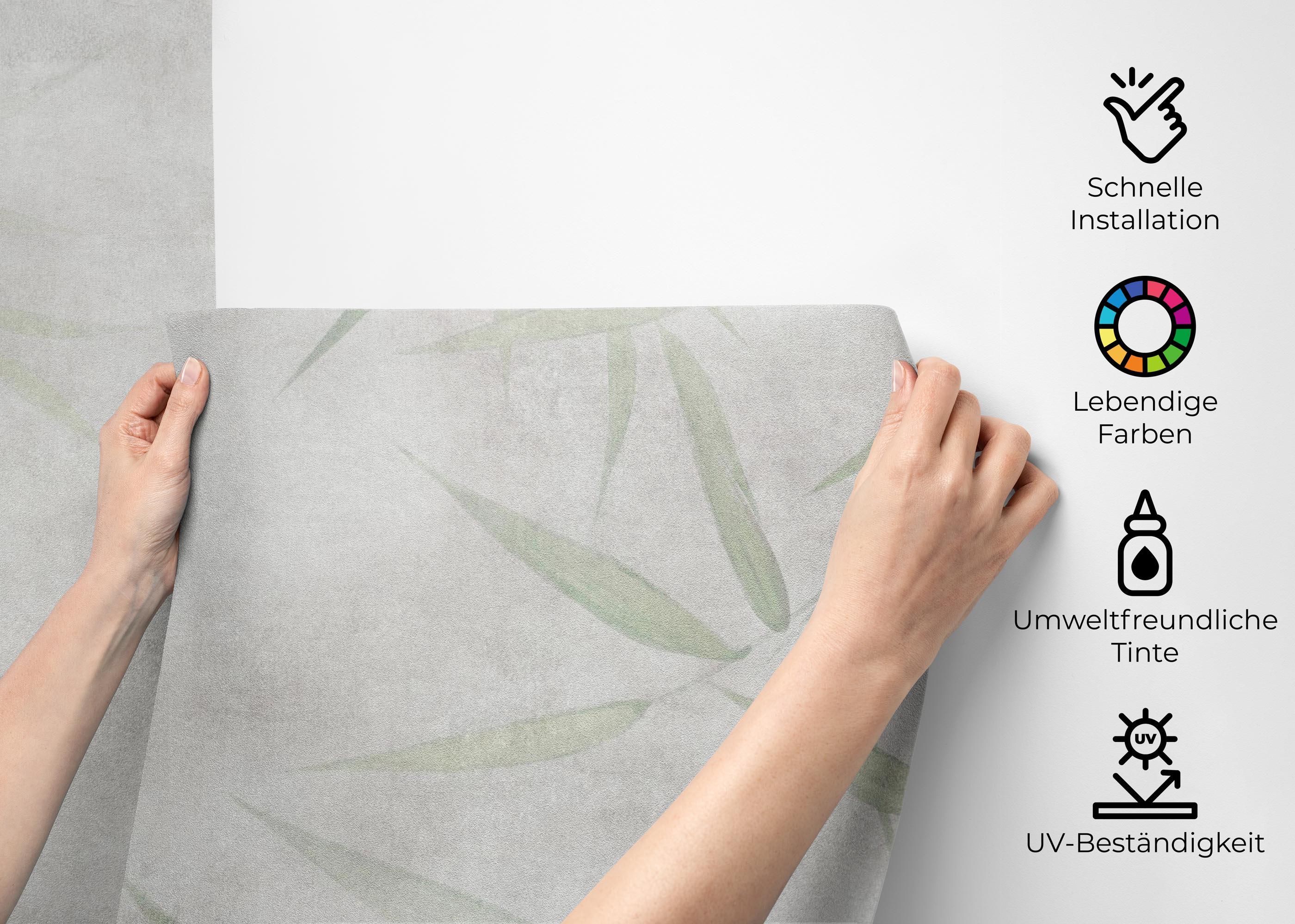 Fototapete Bamboo Leaf mockup 2