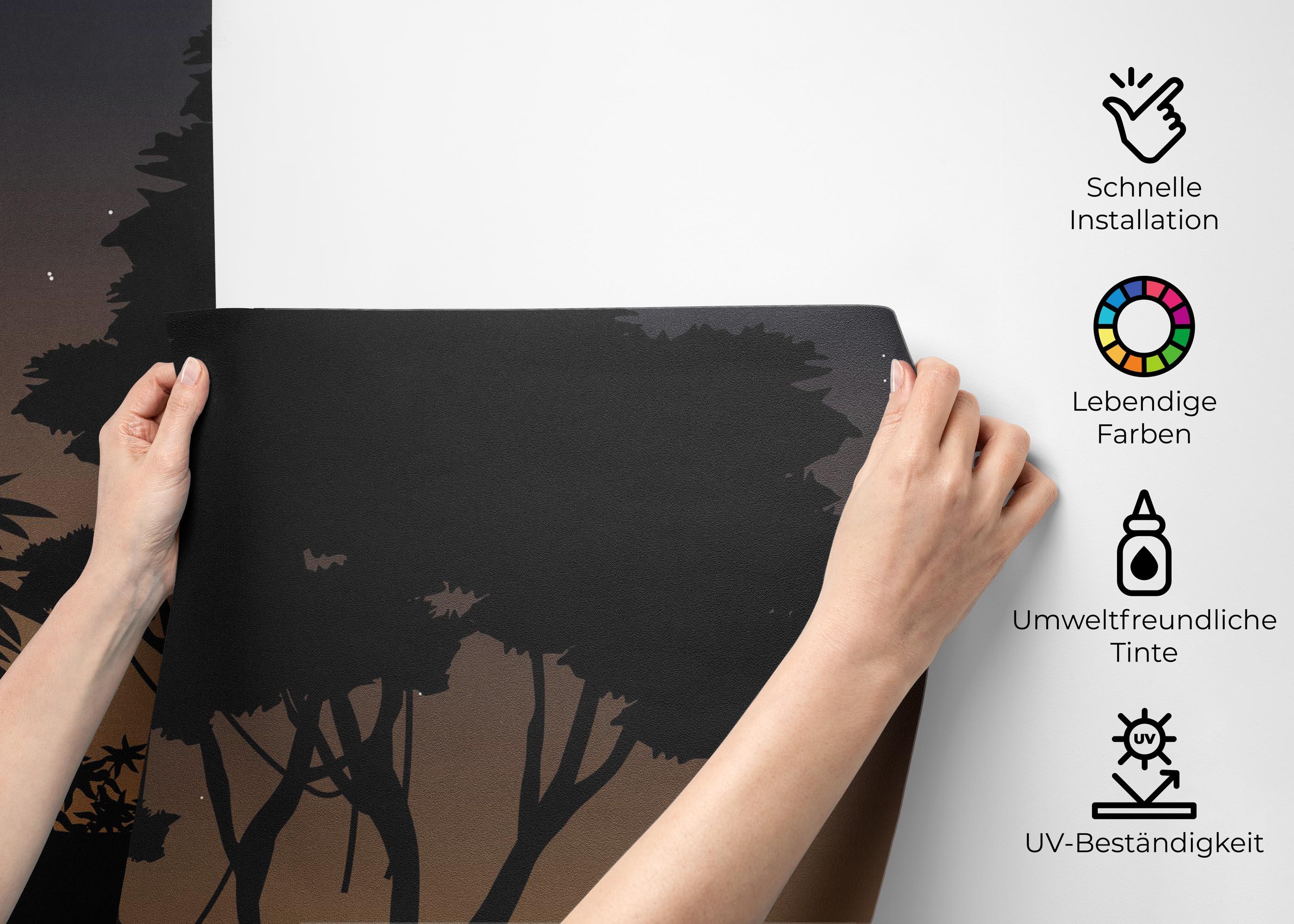 Fototapete Blue Sky Jungle mockup 2