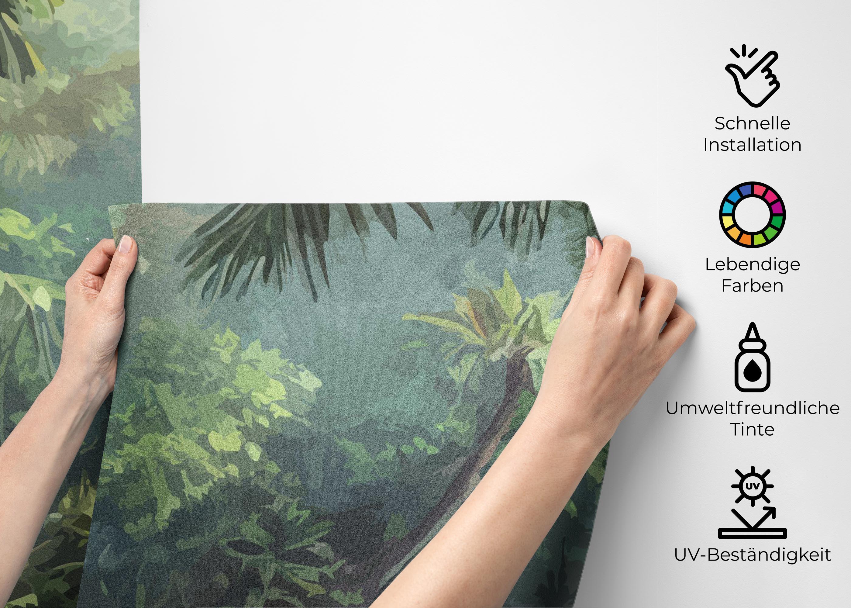 Fototapete Jungle Daylight View mockup 2