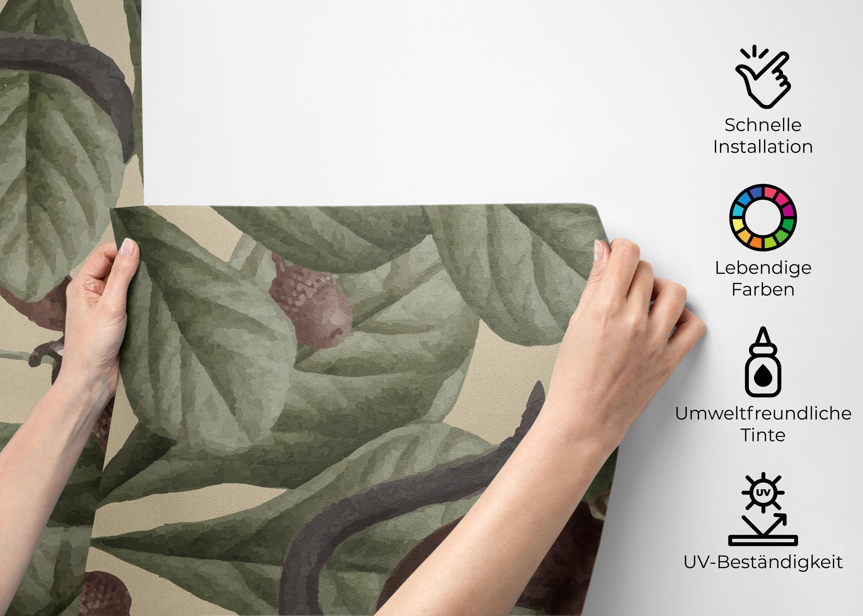 Fototapete Jungle Lemur Art mockup 2