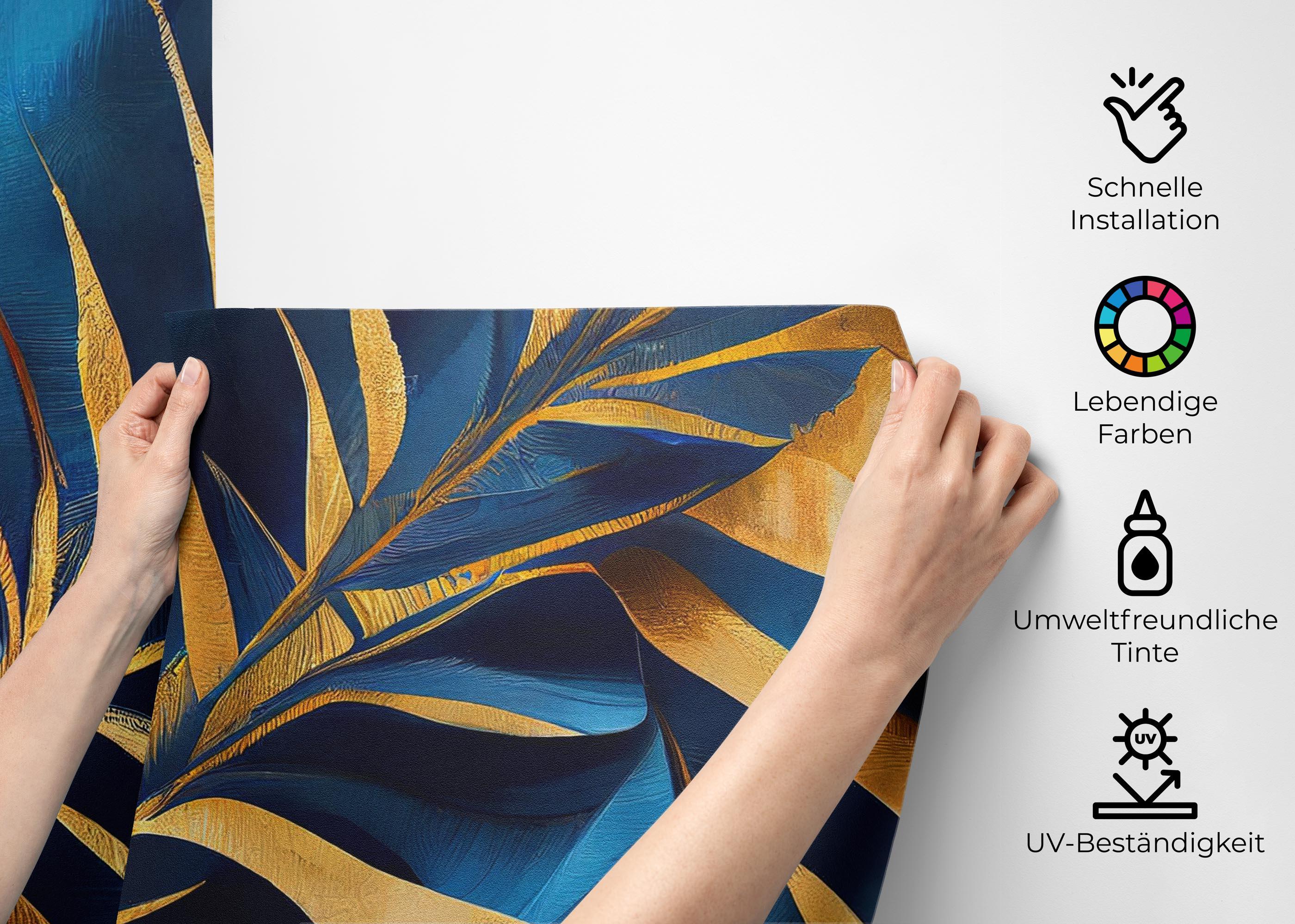 Fototapete Satin Leaf mockup 2