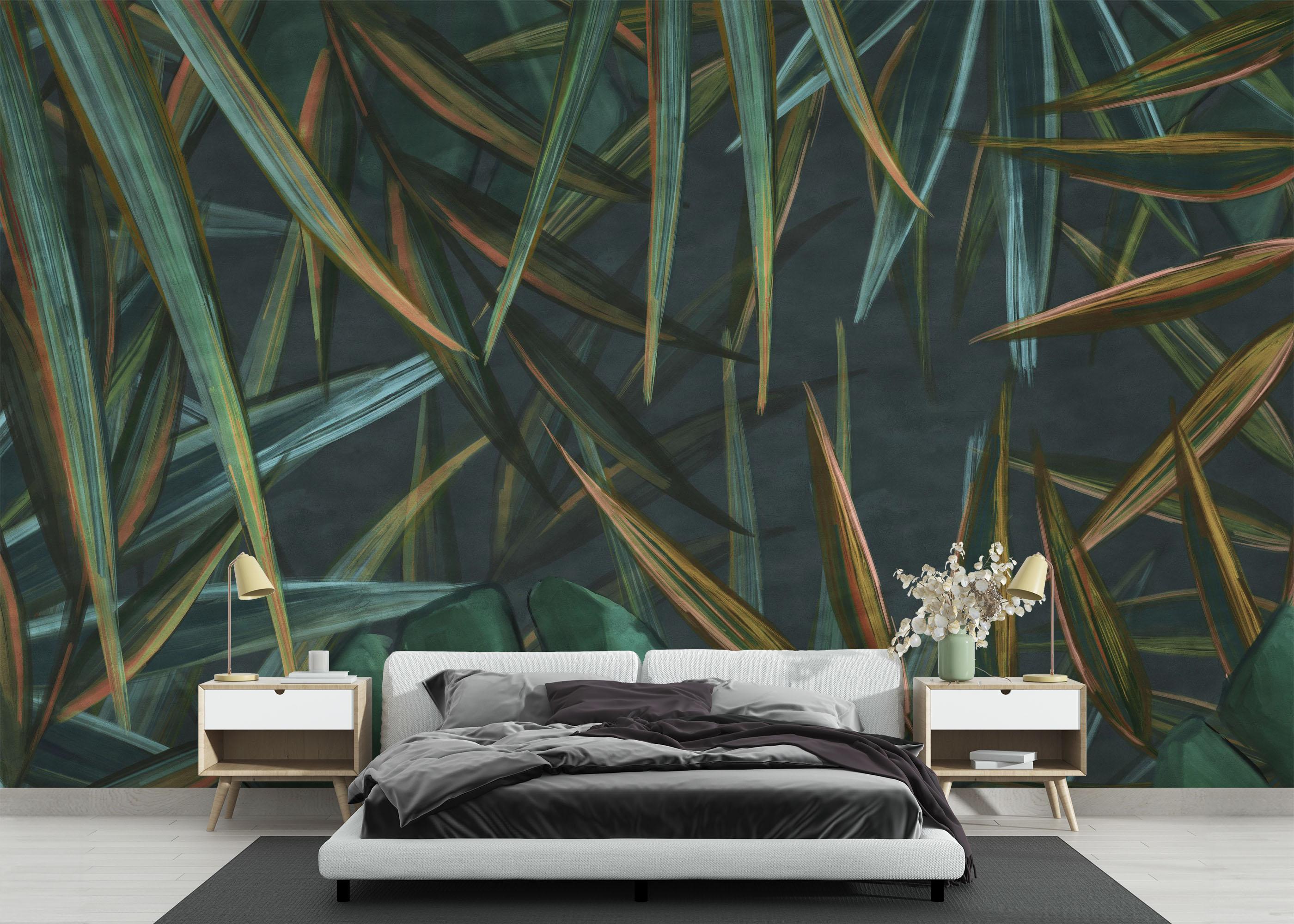 Fototapete Close Up Jungle mockup 3