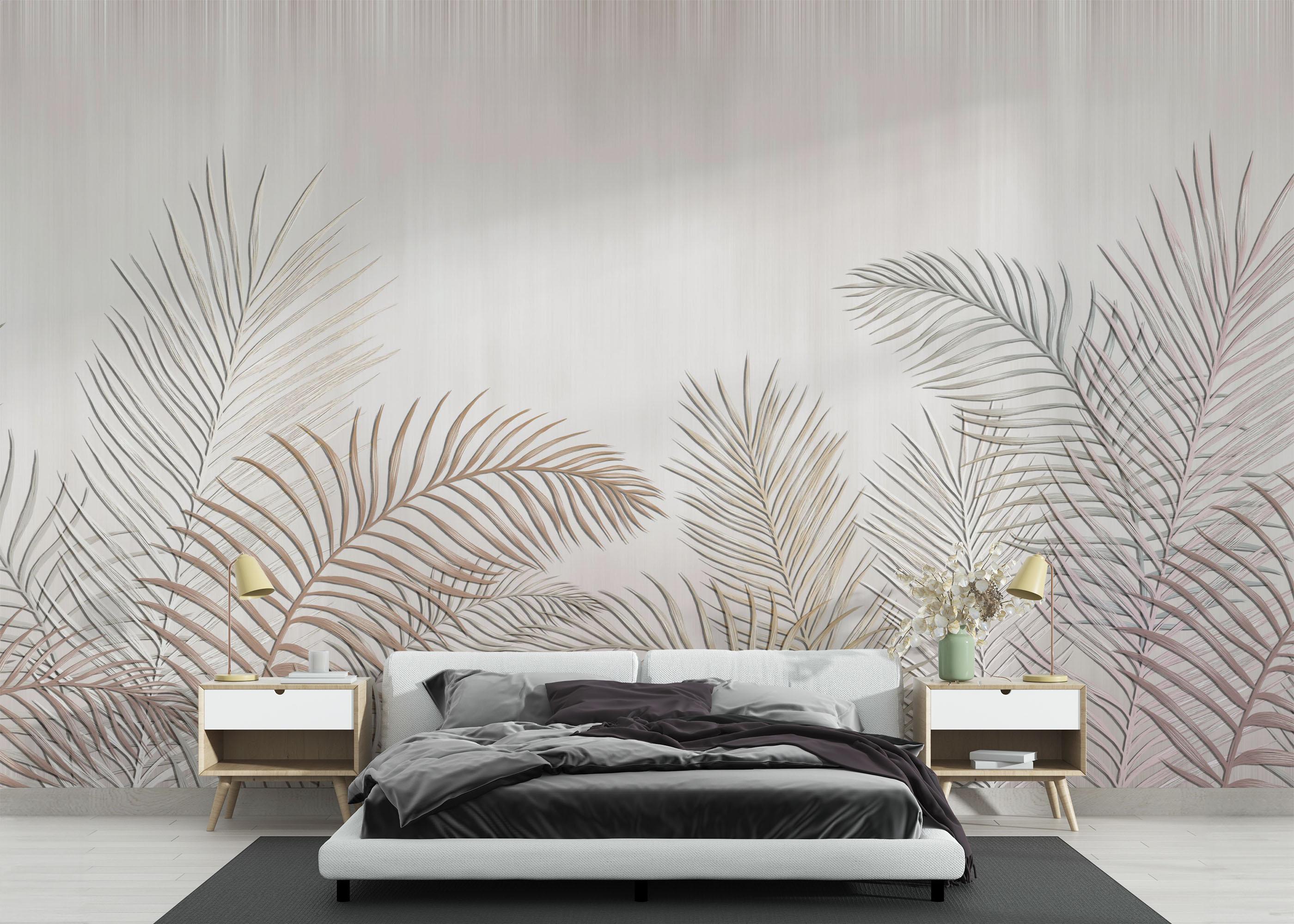 Fototapete Delicate Leaves mockup 3