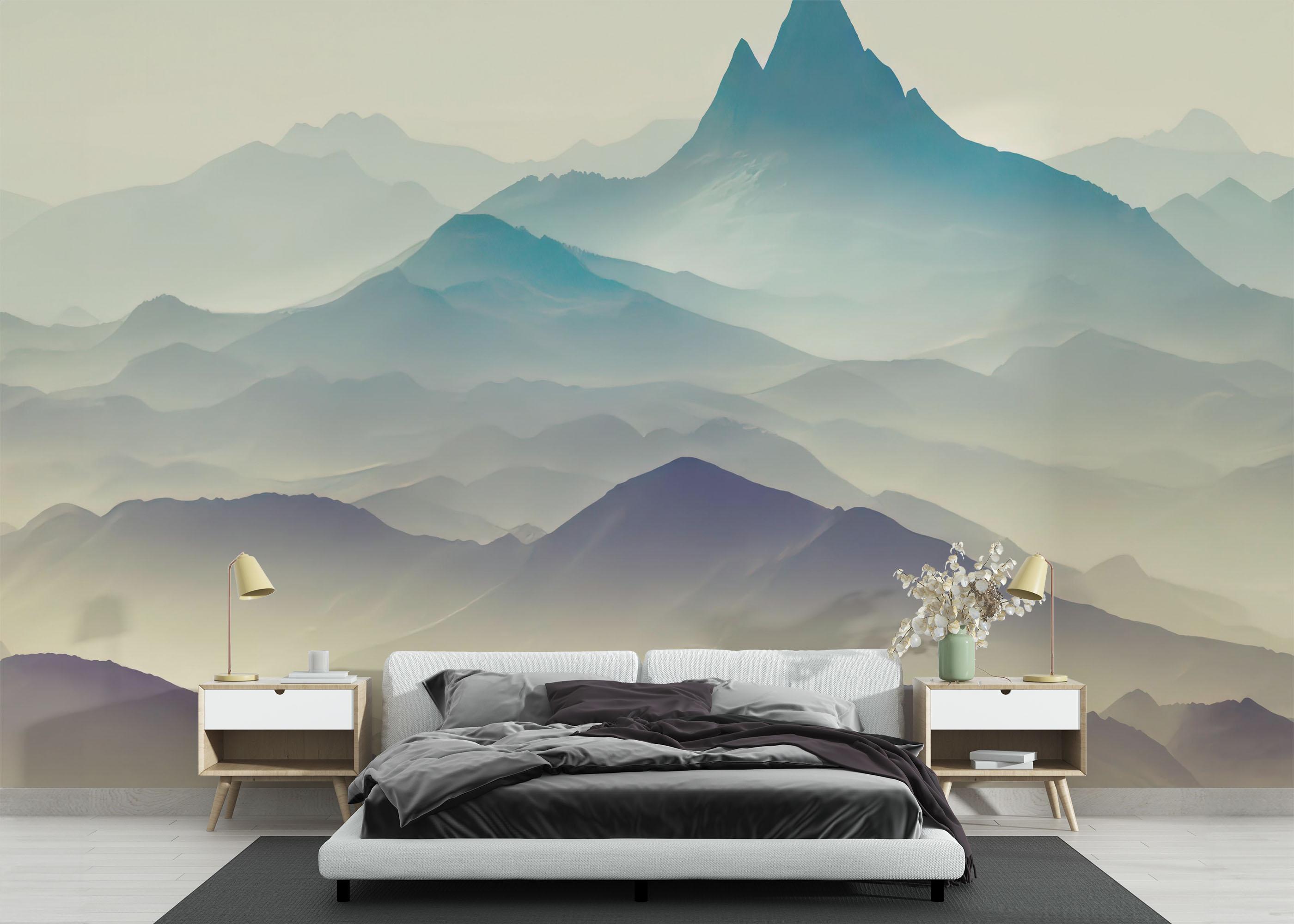 Fototapete Forbidden Mountains mockup 3
