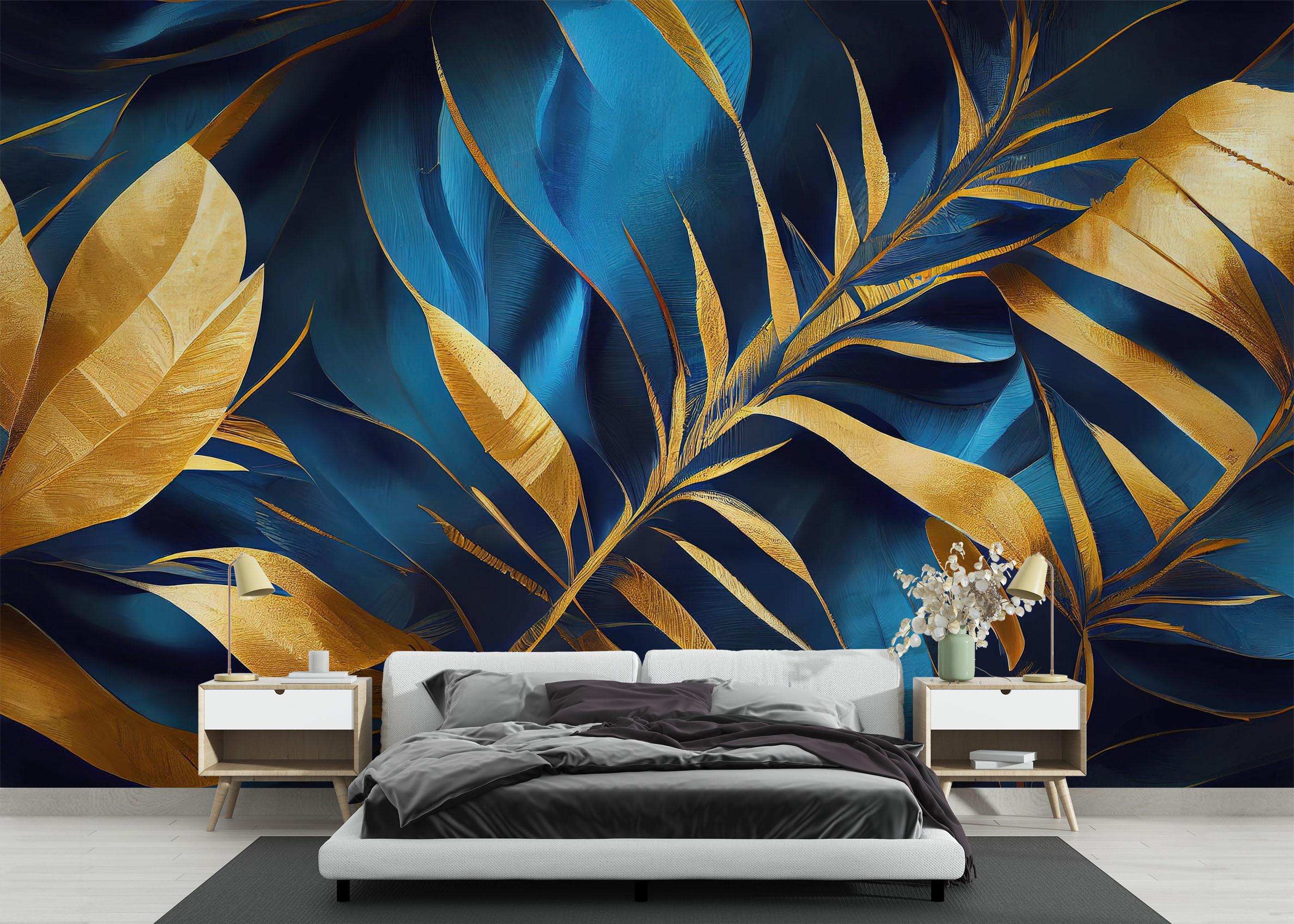 Fototapete Satin Leaf mockup 3