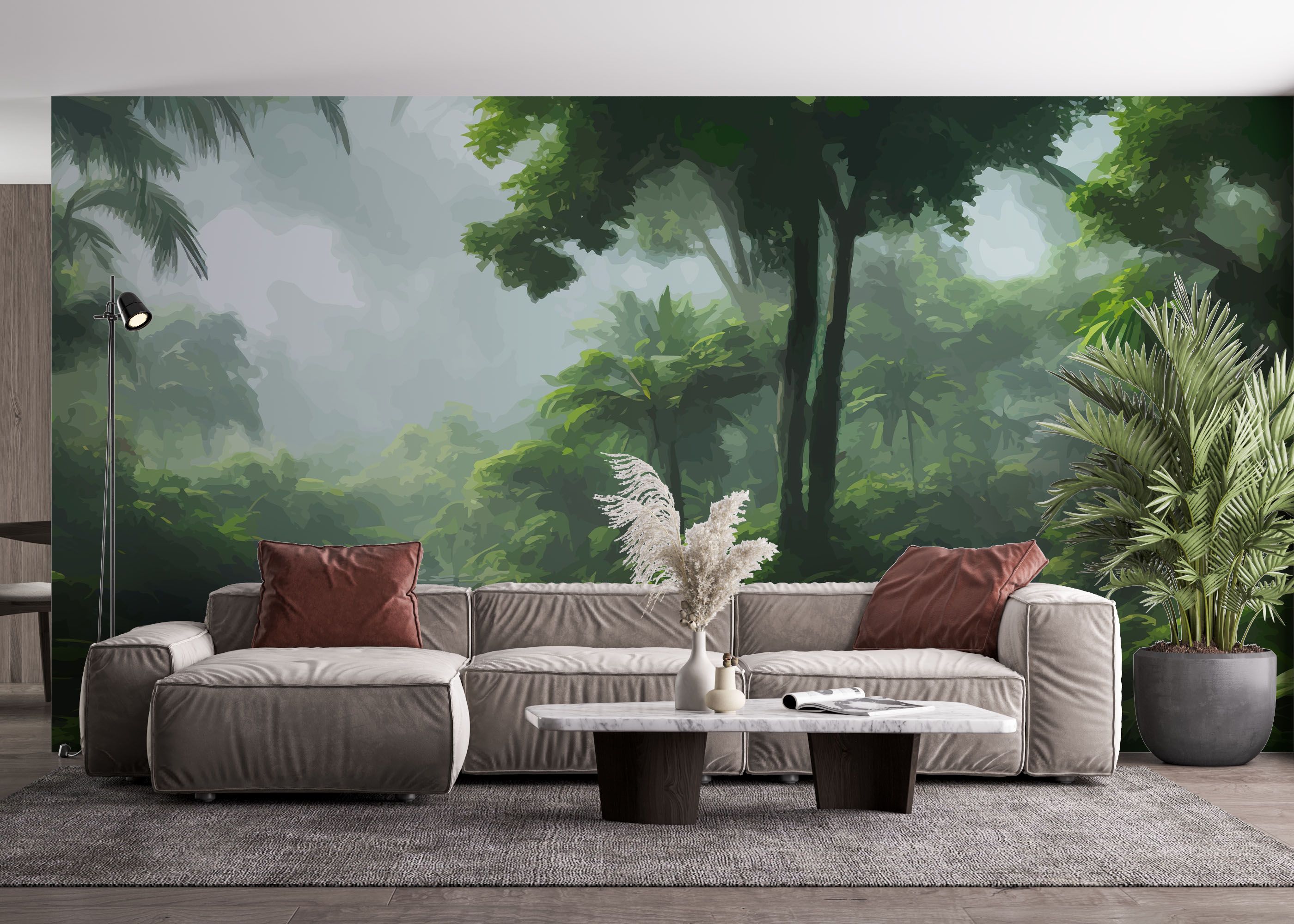 Foggy Day Jungle mockup 4