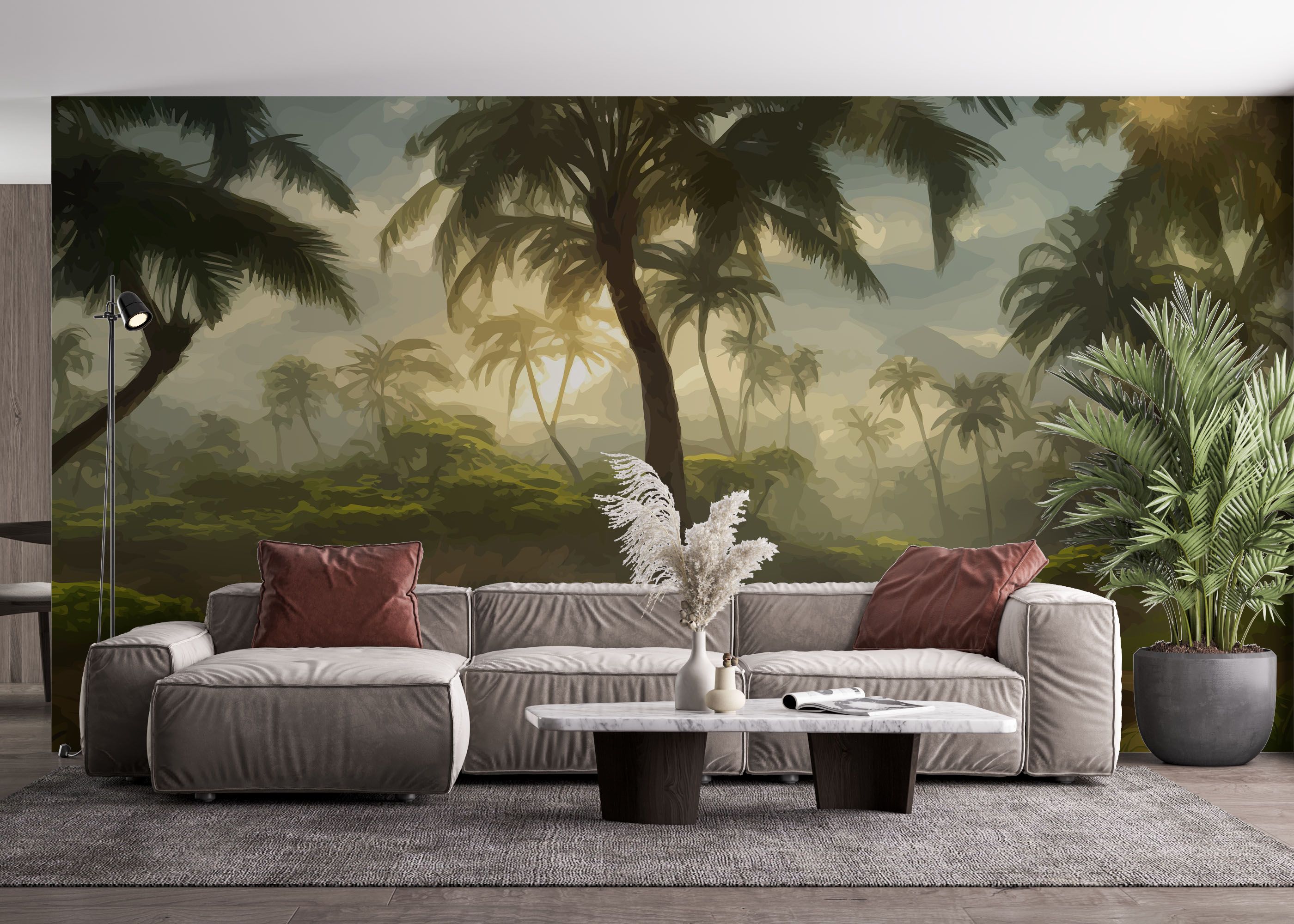 Foggy Palm Jungle mockup 4