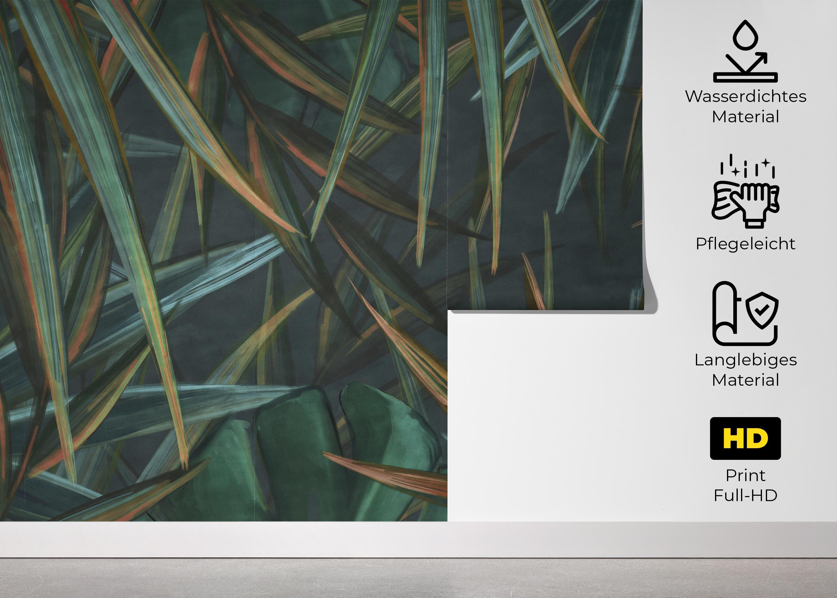 Fototapete Close Up Jungle mockup 5