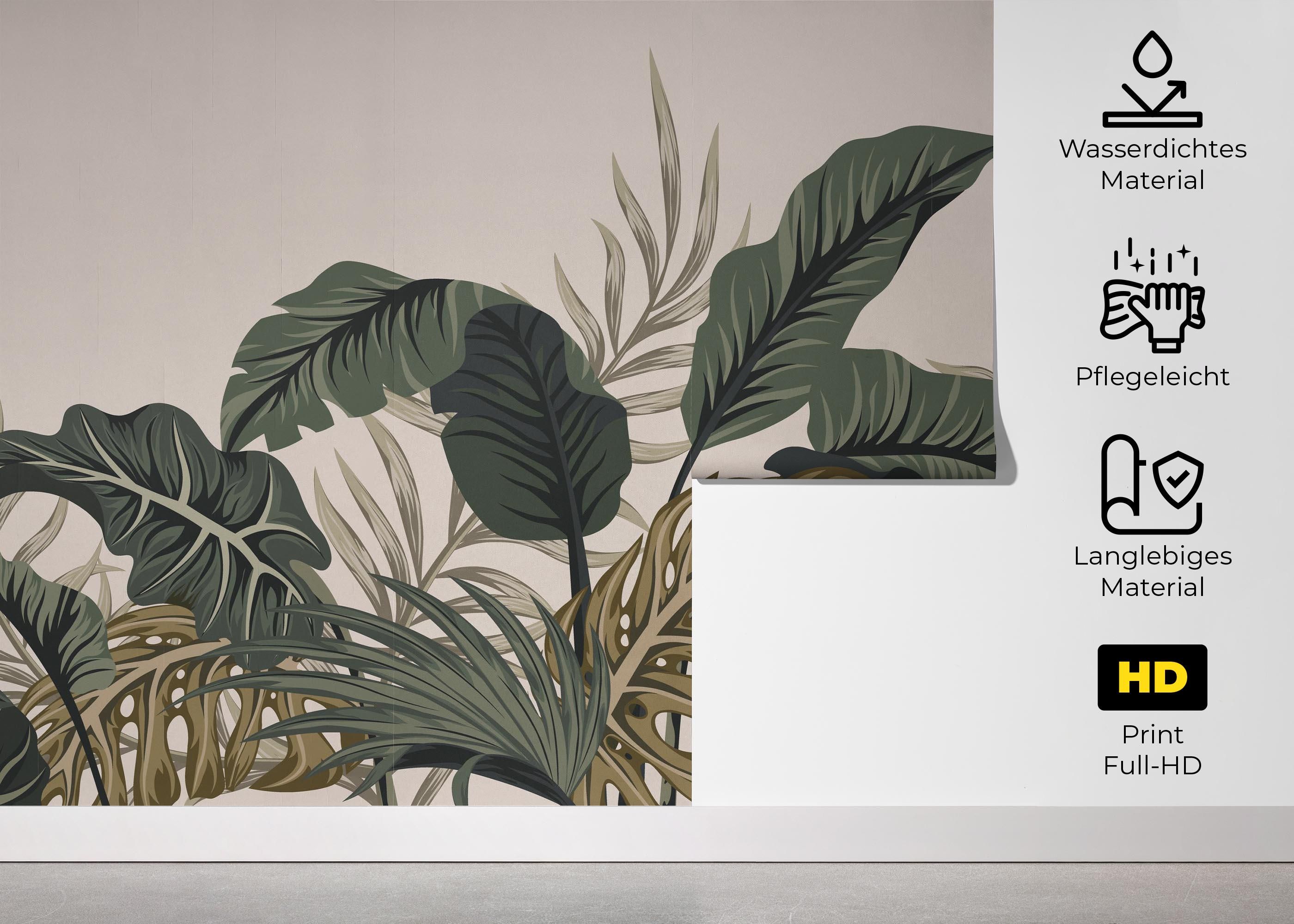 Cream Green Jungle mockup 5