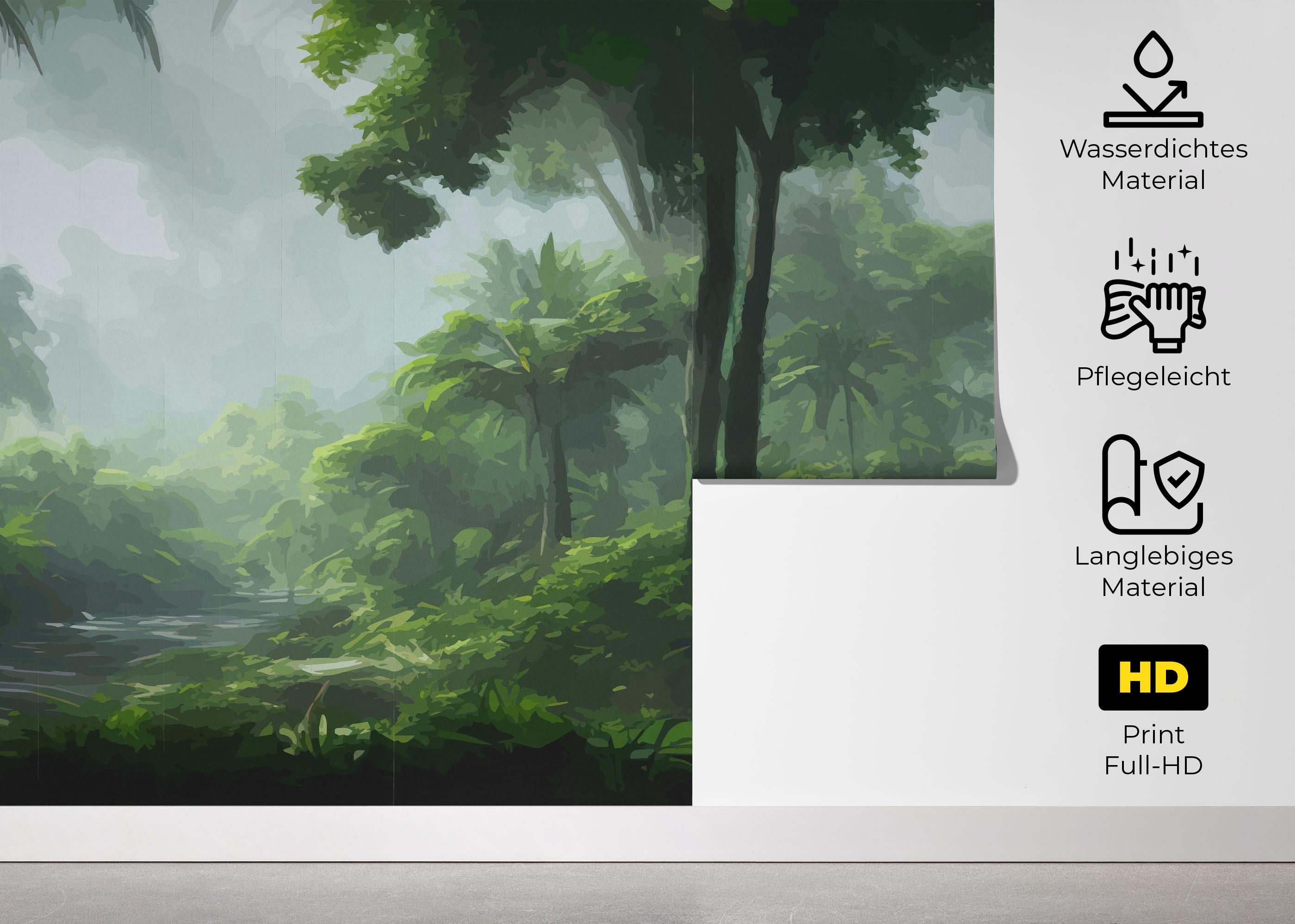 Foggy Day Jungle mockup 5
