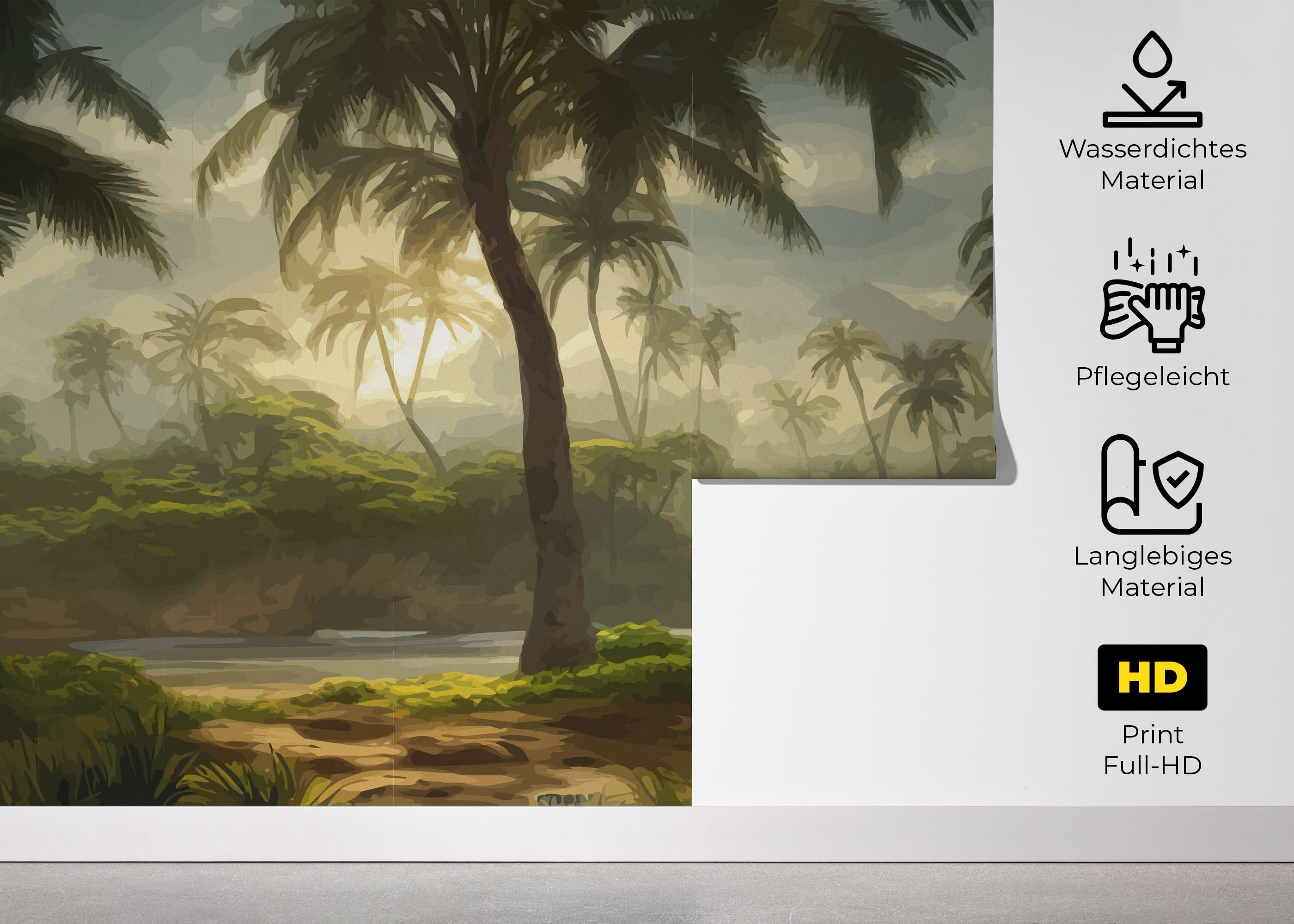 Foggy Palm Jungle mockup 5