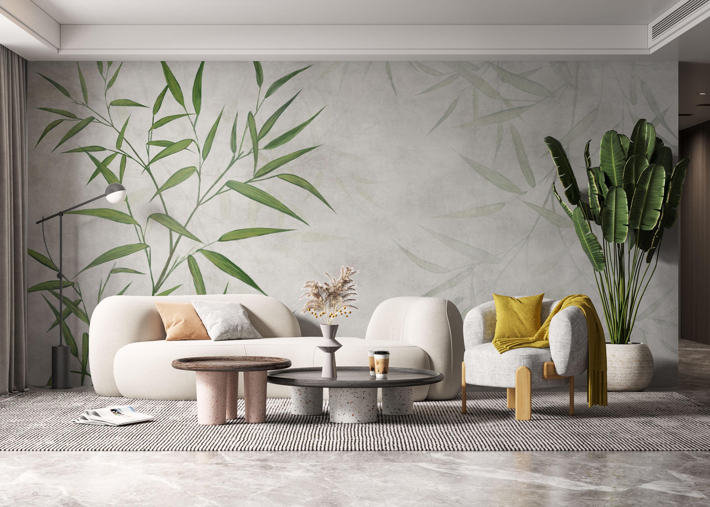 Fototapete Bamboo Leaf mockup 6