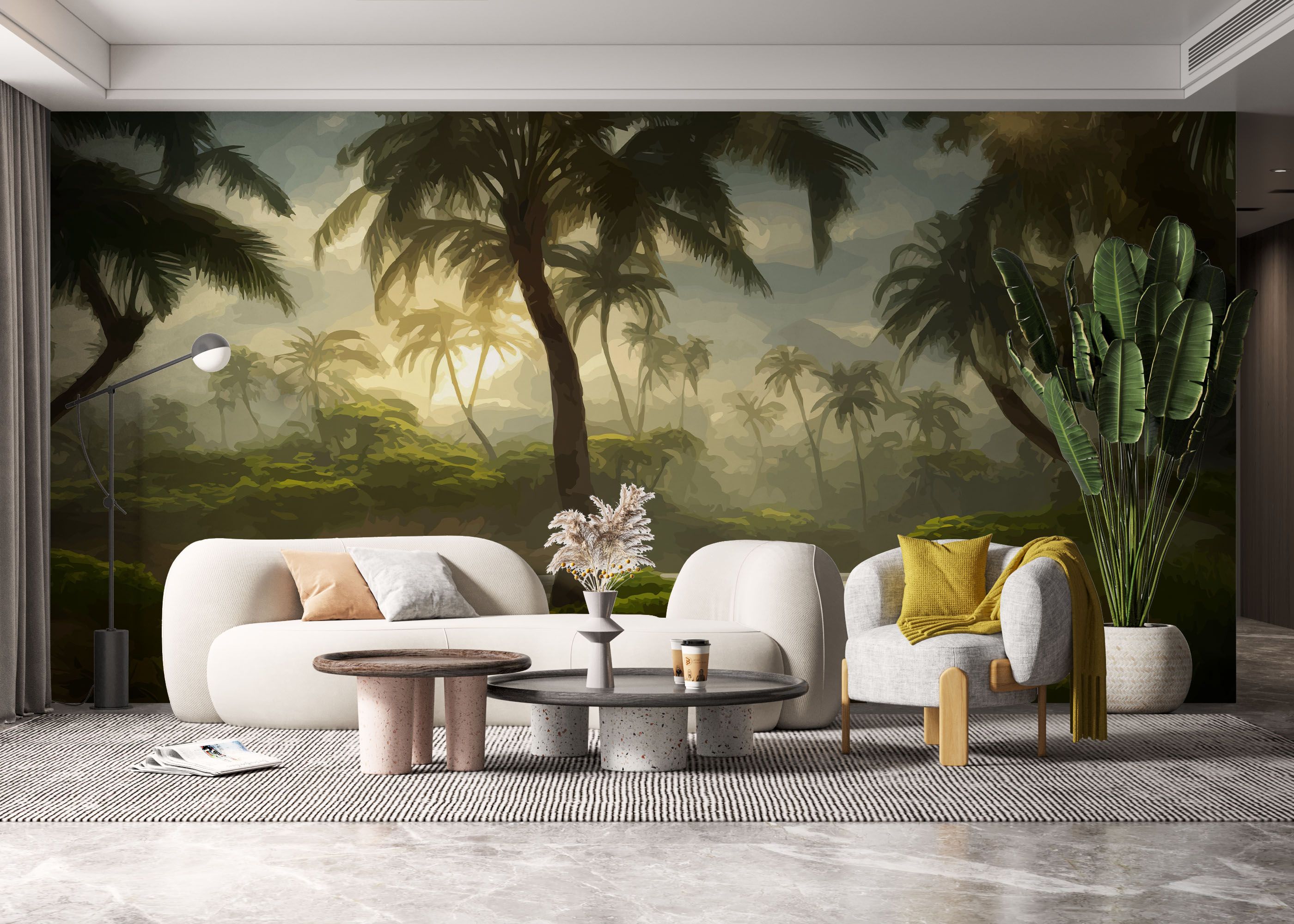 Foggy Palm Jungle mockup 6