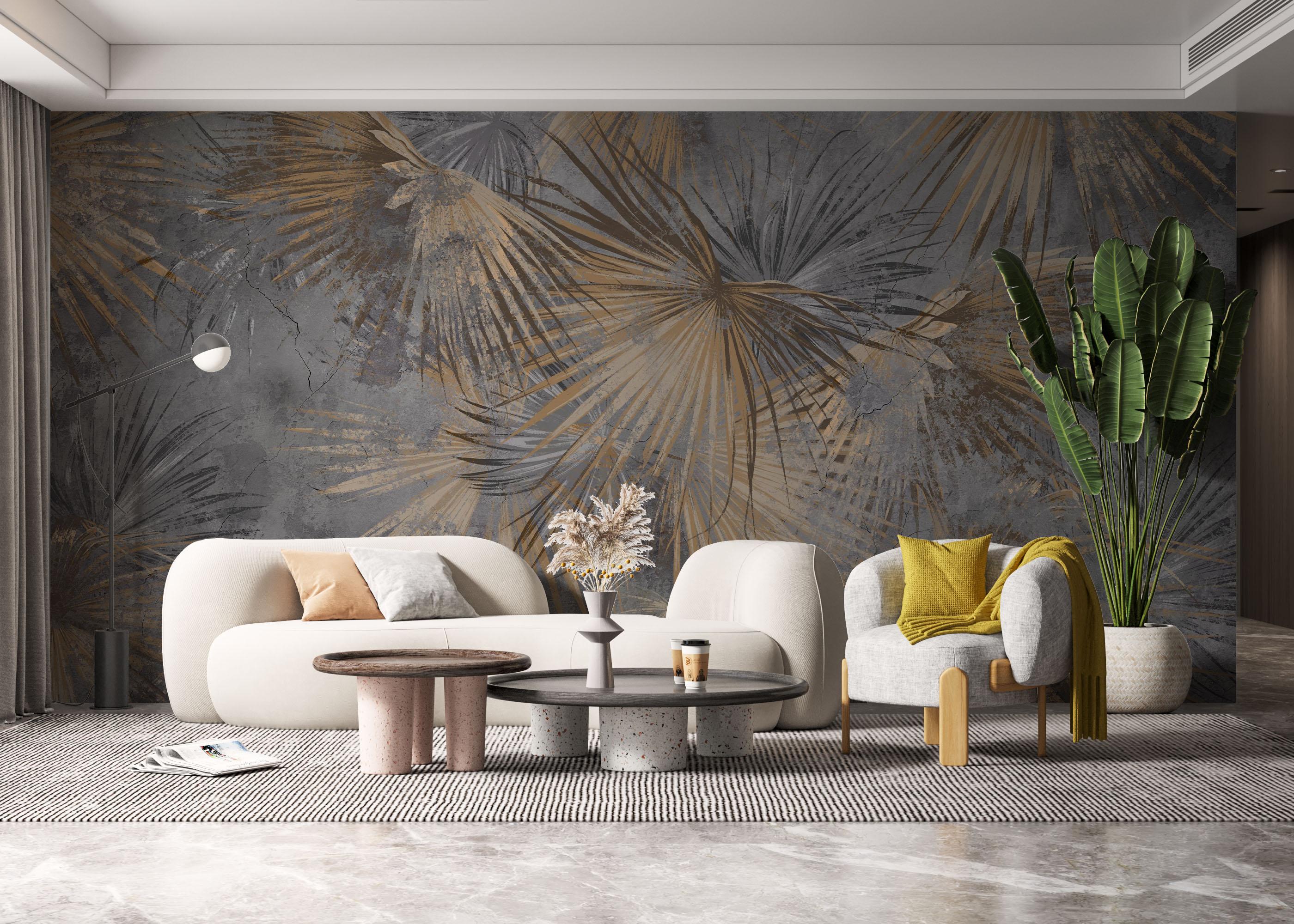 Fototapete Jungle Concrete mockup 6