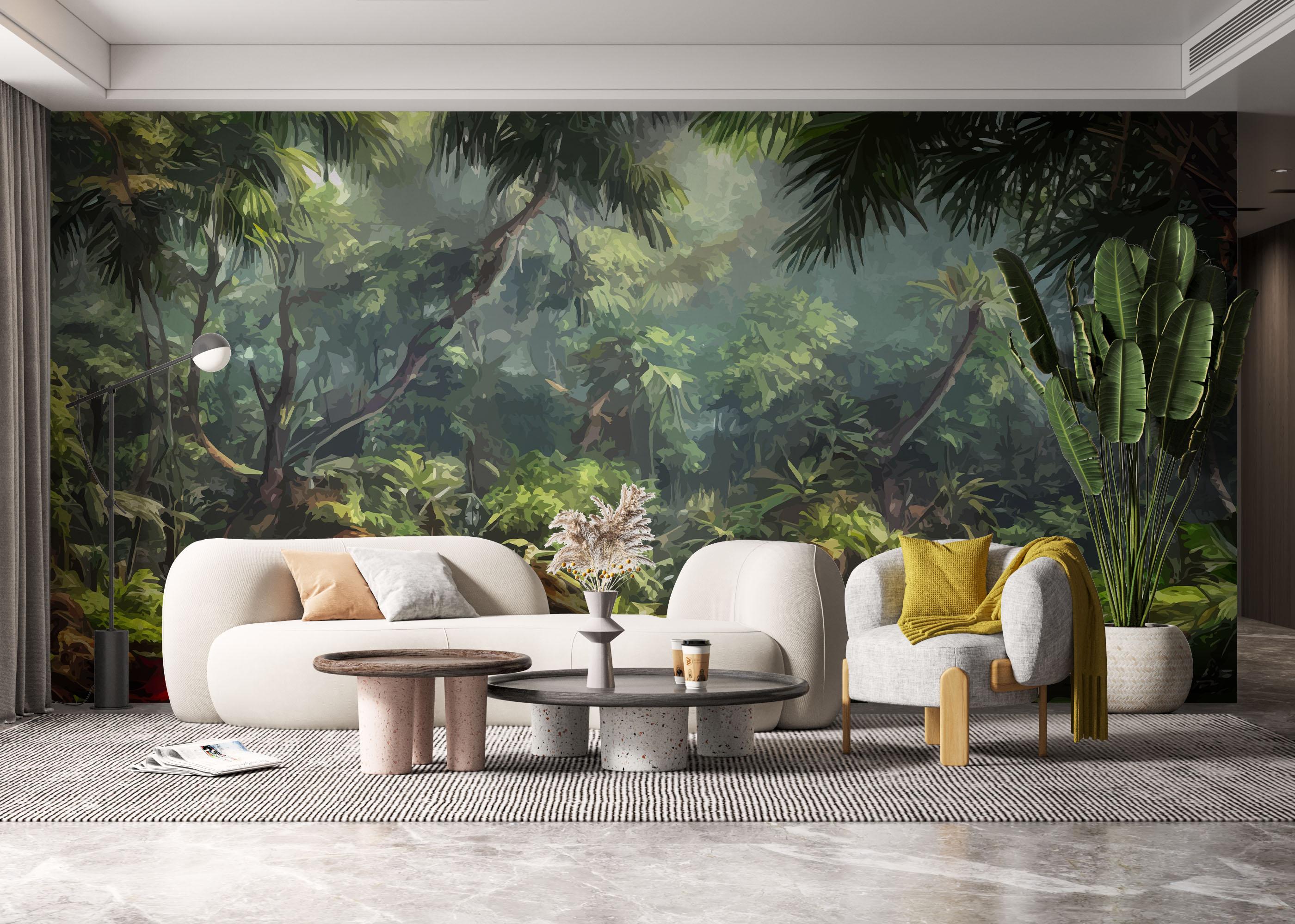 Fototapete Jungle Daylight View mockup 6