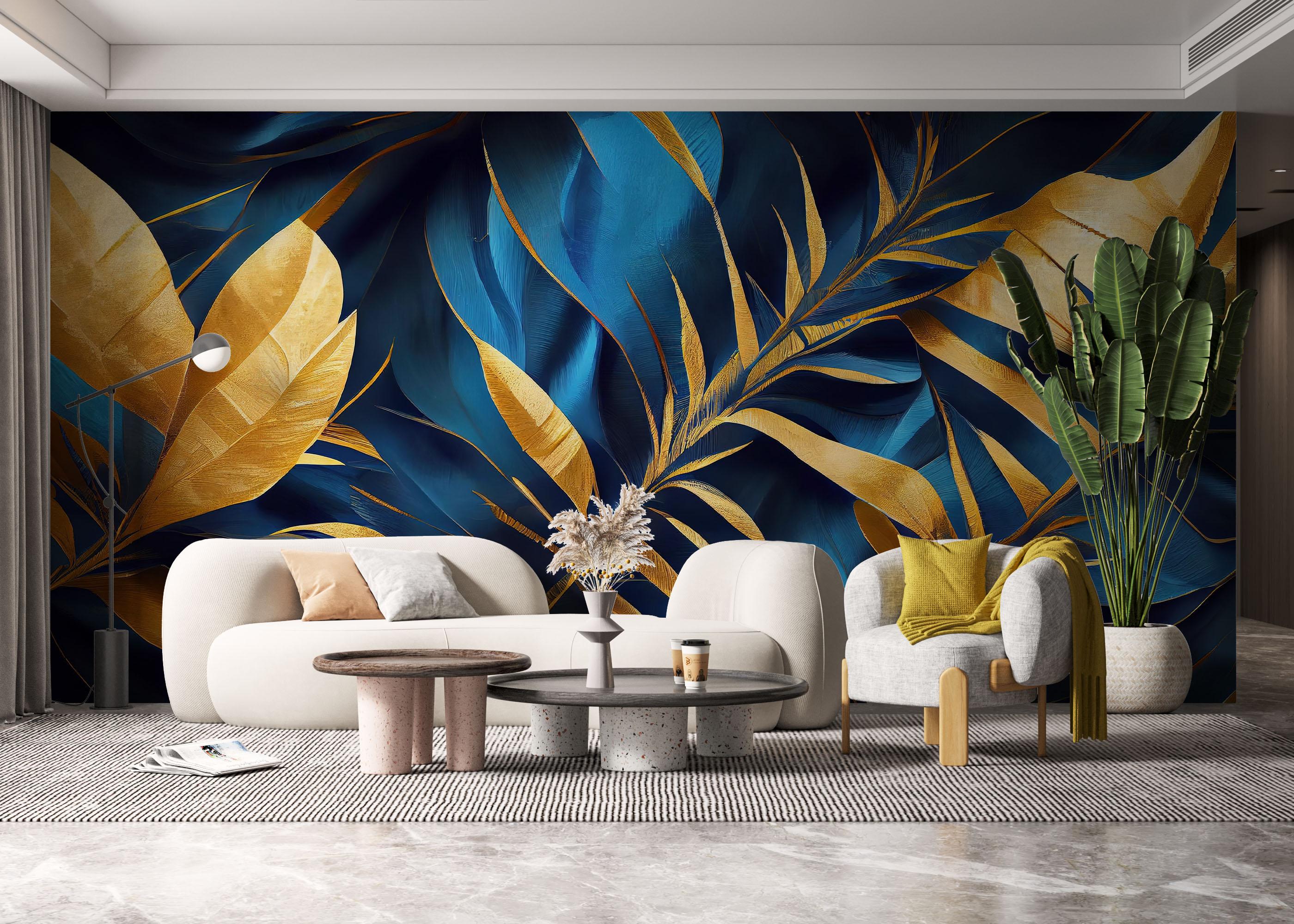 Fototapete Satin Leaf mockup 6