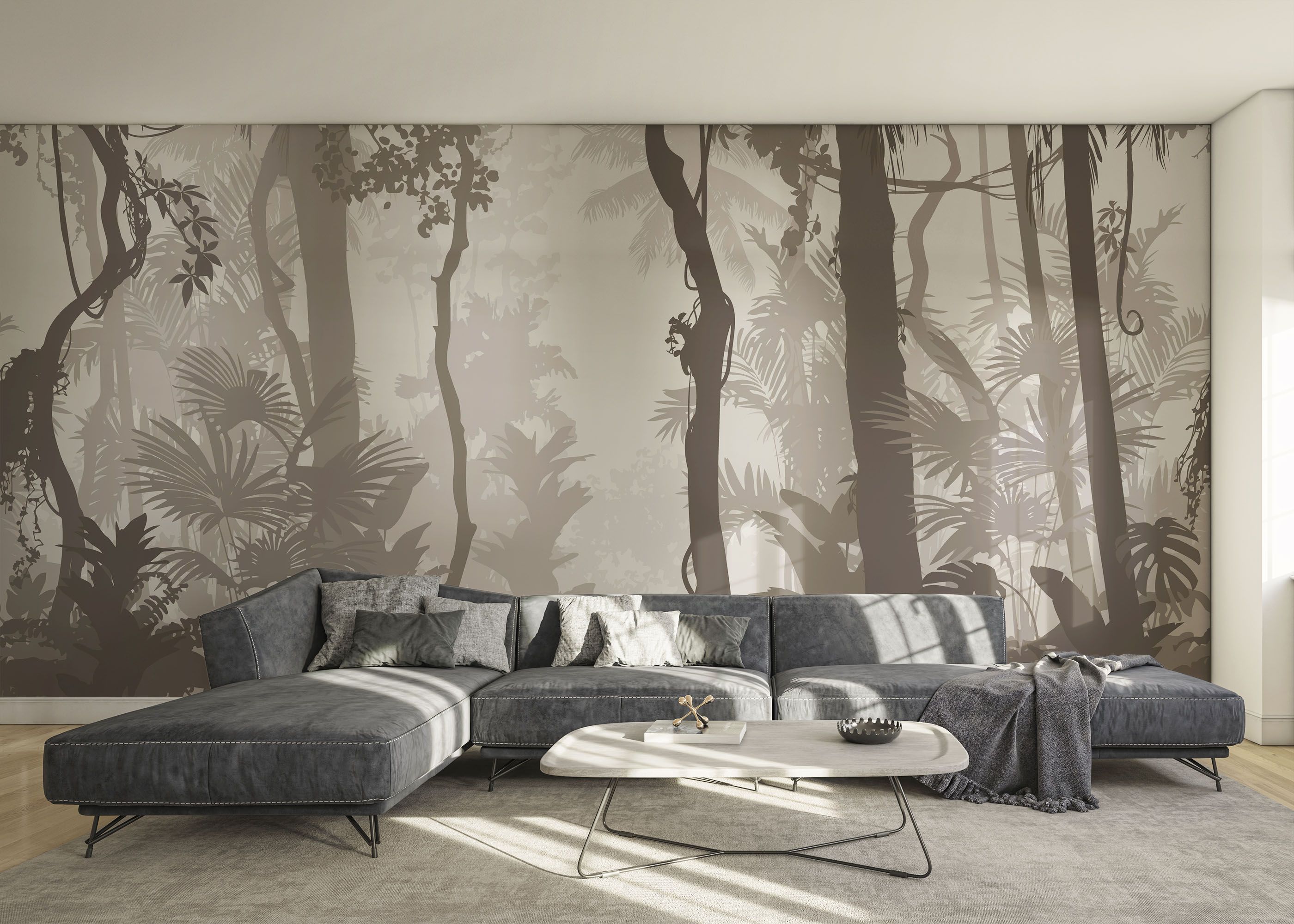 Brown Foggy Forest mockup 0