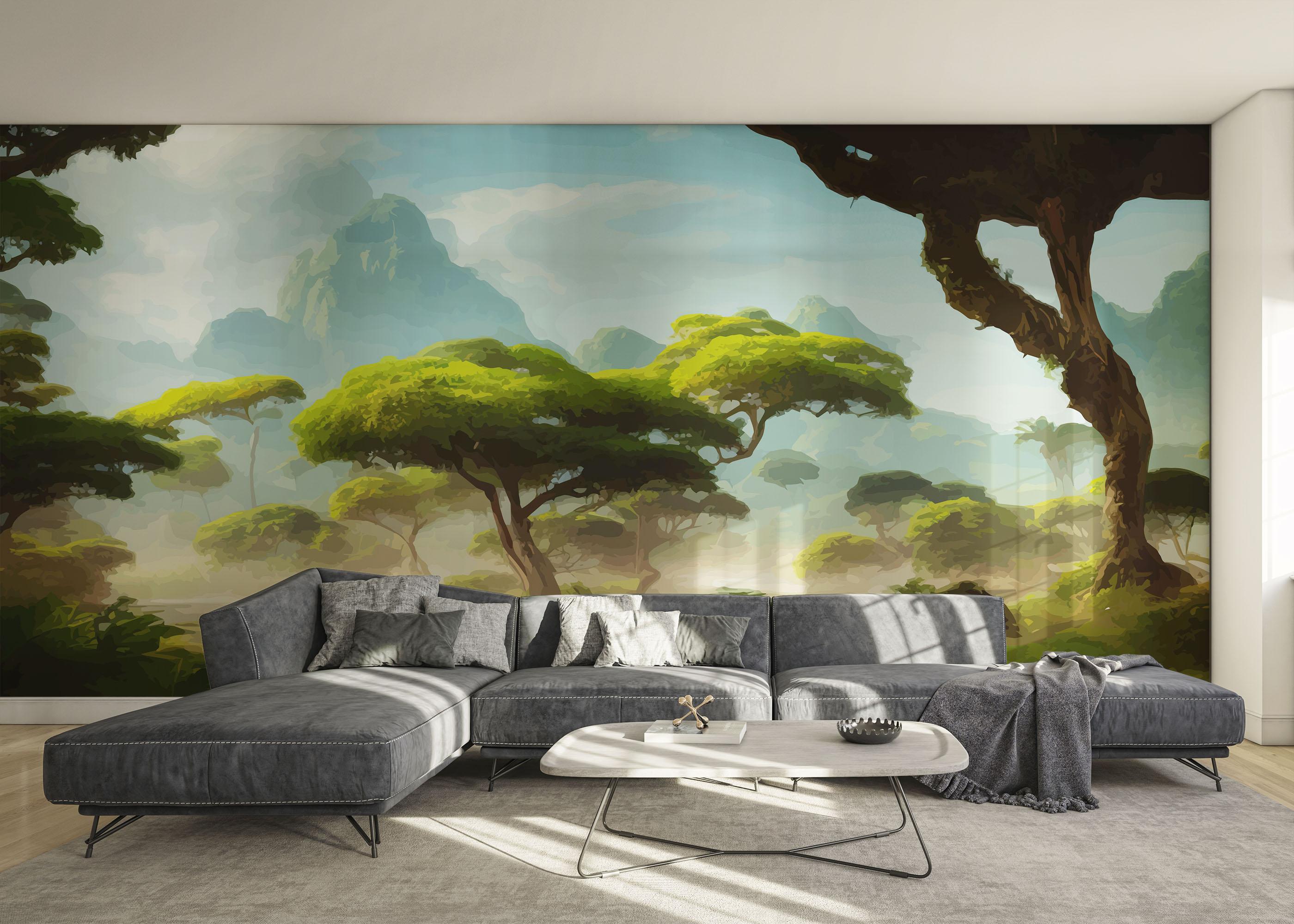 Fototapete Daylight Tree Forest mockup 0