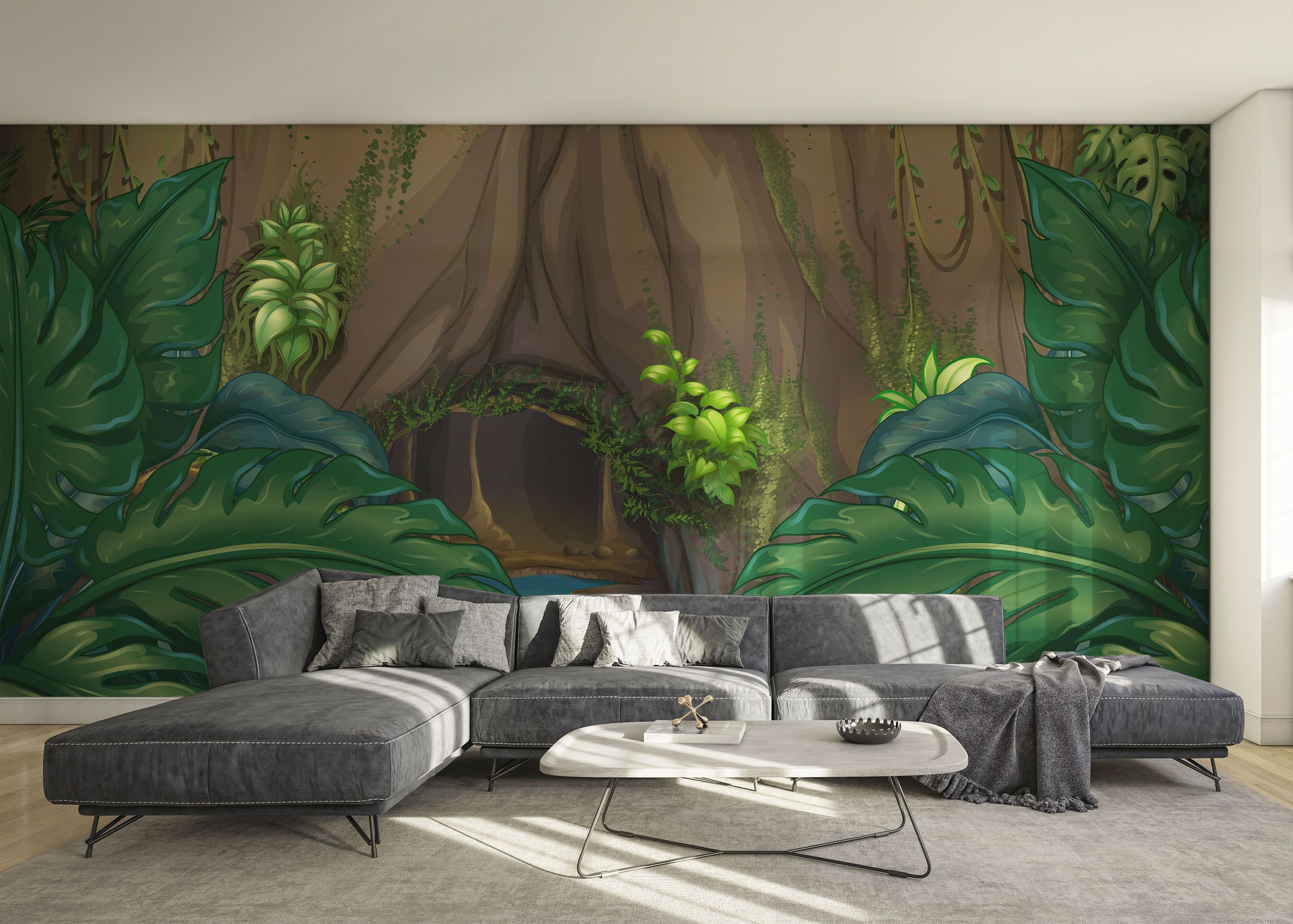 Forest Water Cartoon mockup 0