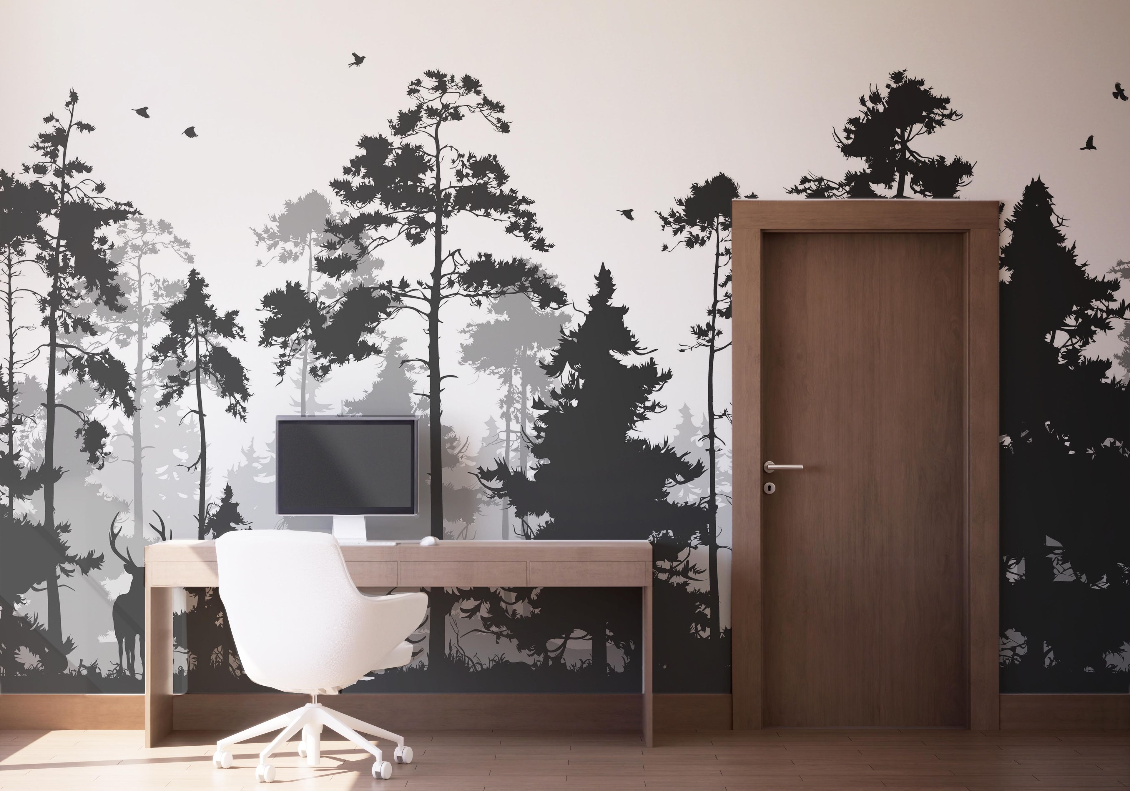 Grey Forest Deer mockup 1