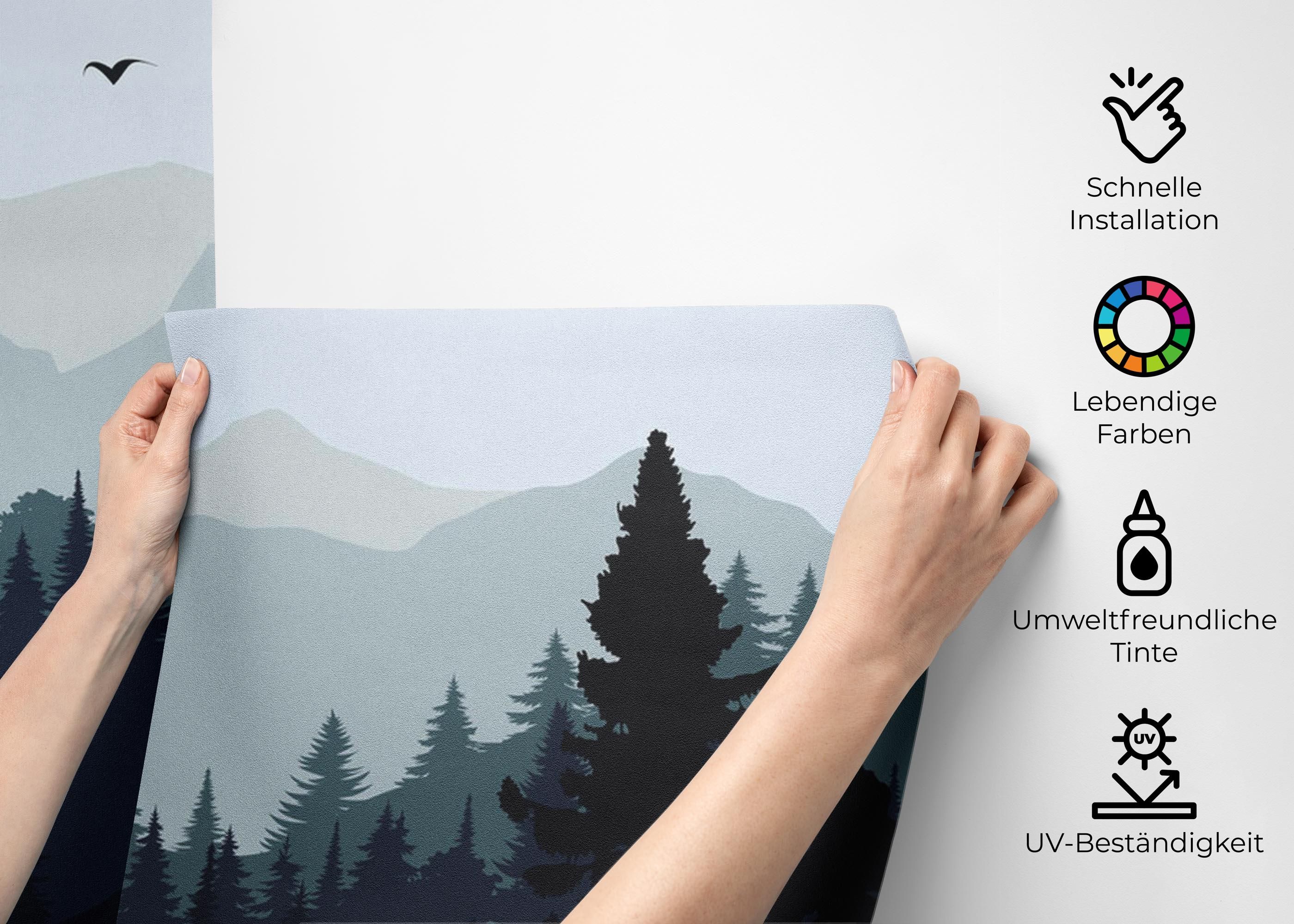 Blue Forest Mountain mockup 2