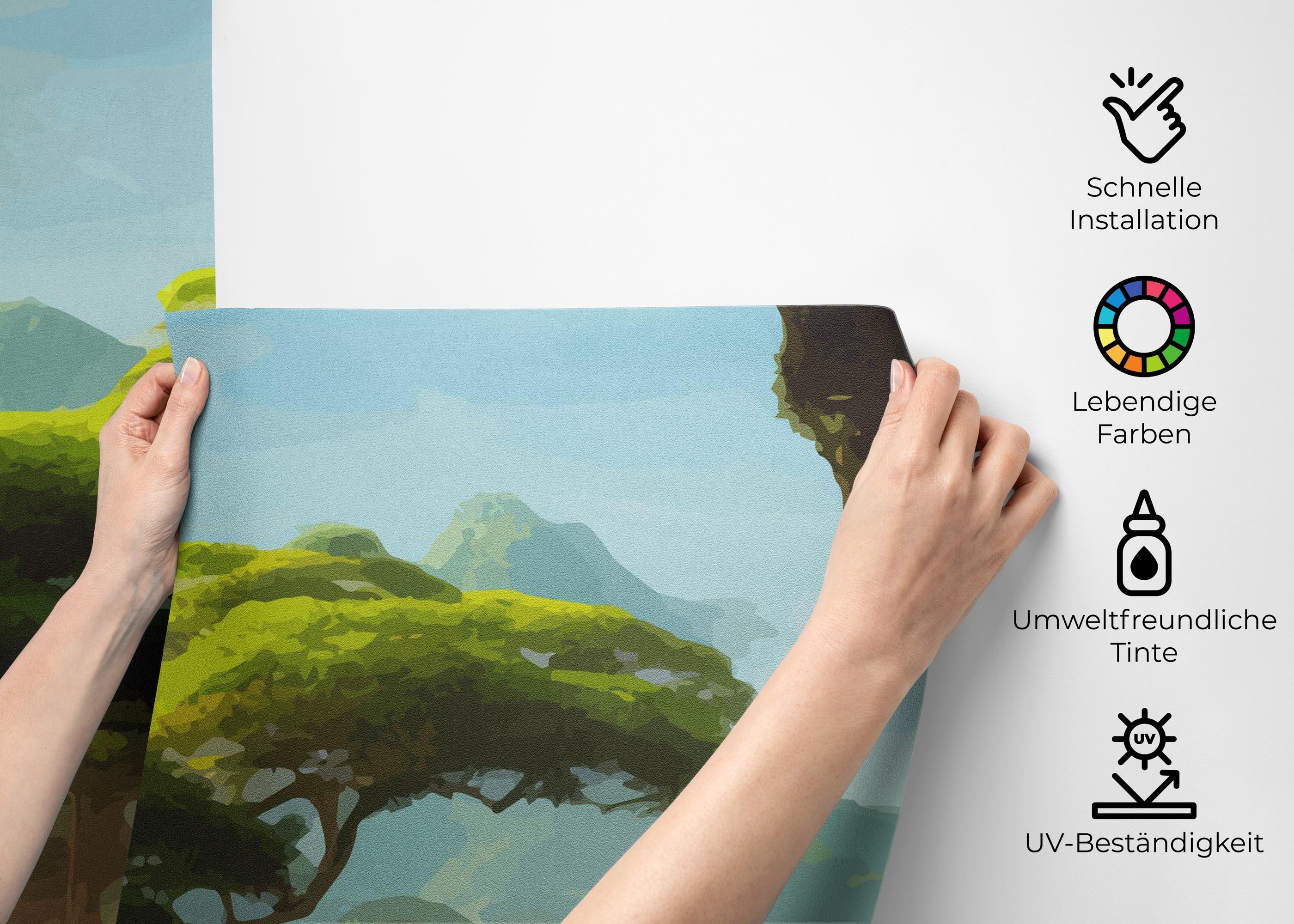 Fototapete Daylight Tree Forest mockup 2