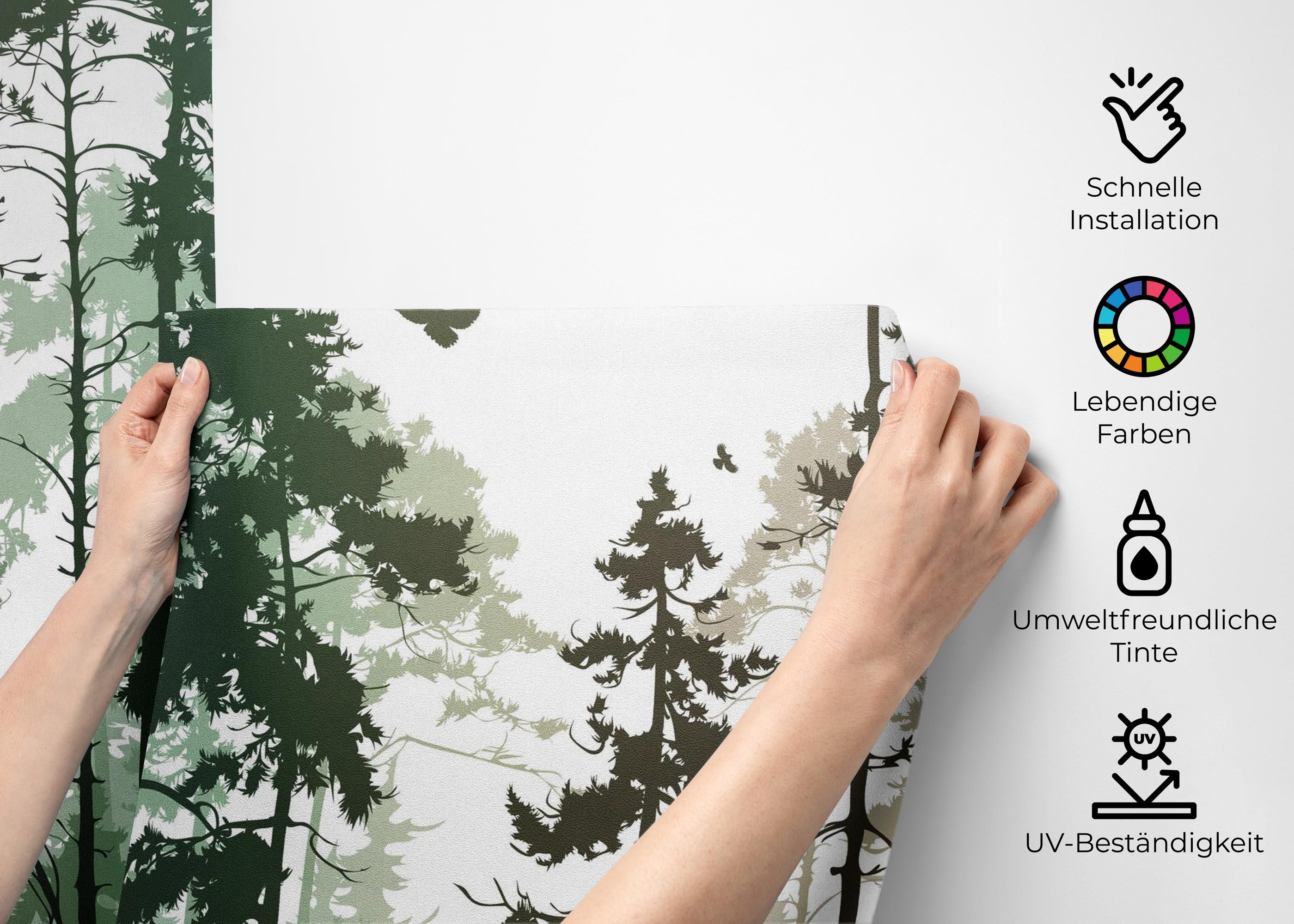 Foggy Yellow Forest mockup 2