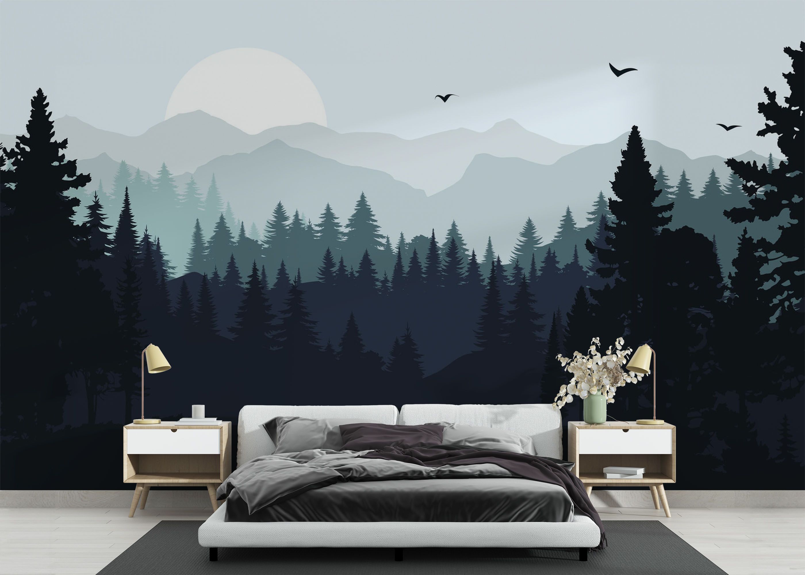 Blue Forest Mountain mockup 3